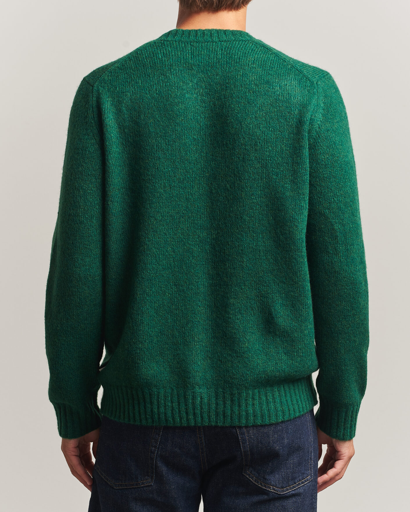 Herr | Tröjor | NN07 | Lee Wool Knitted Sweater Eden Green