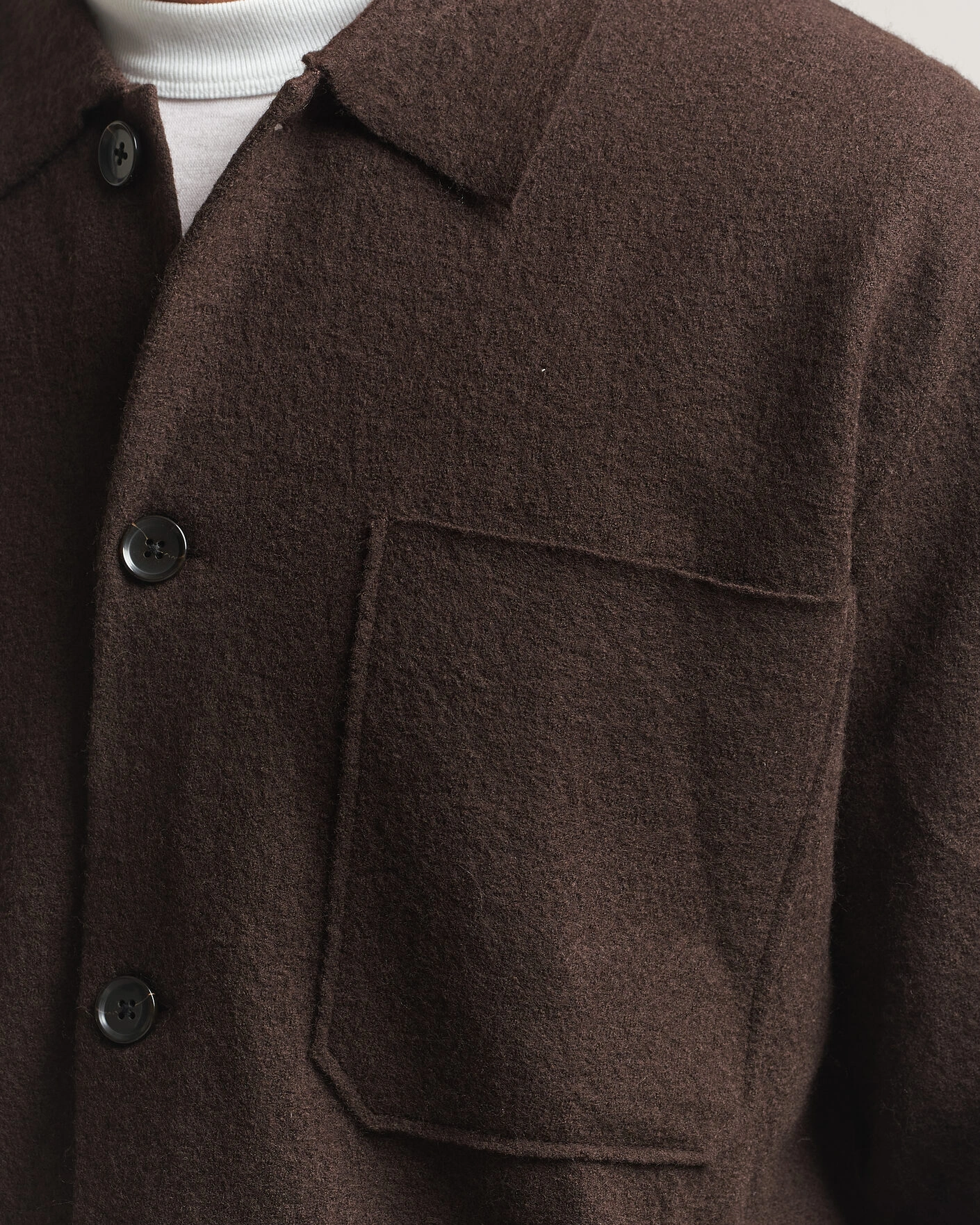 Herr | Tröjor | NN07 | Jonas Boiled Wool Cardigan Deep Truffle