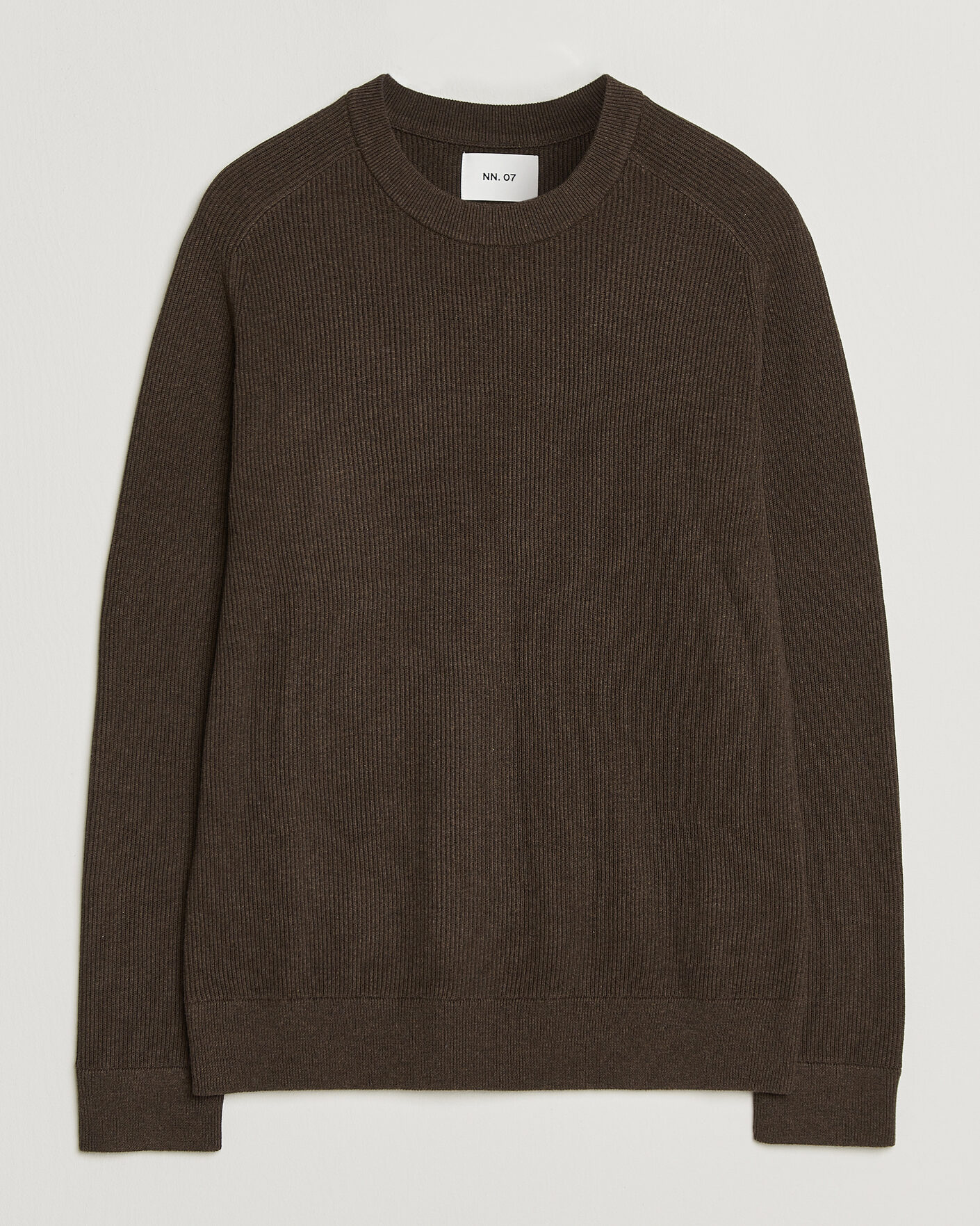 Herr | Tröjor | NN07 | Kevin Cotton Knitted Sweater Deep Truffle