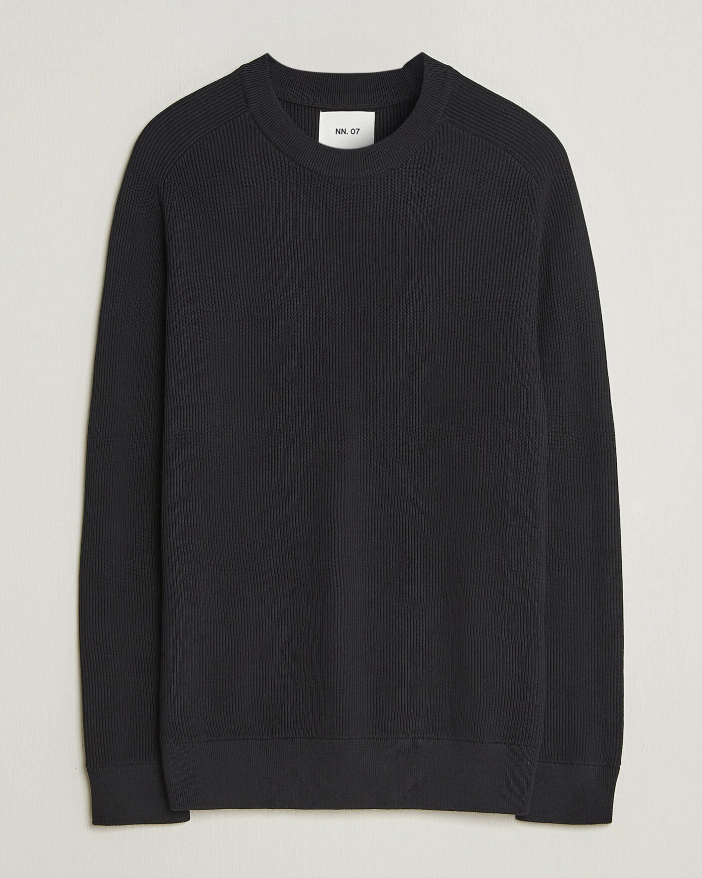 Herr | Tröjor | NN07 | Kevin Cotton Knitted Sweater Black