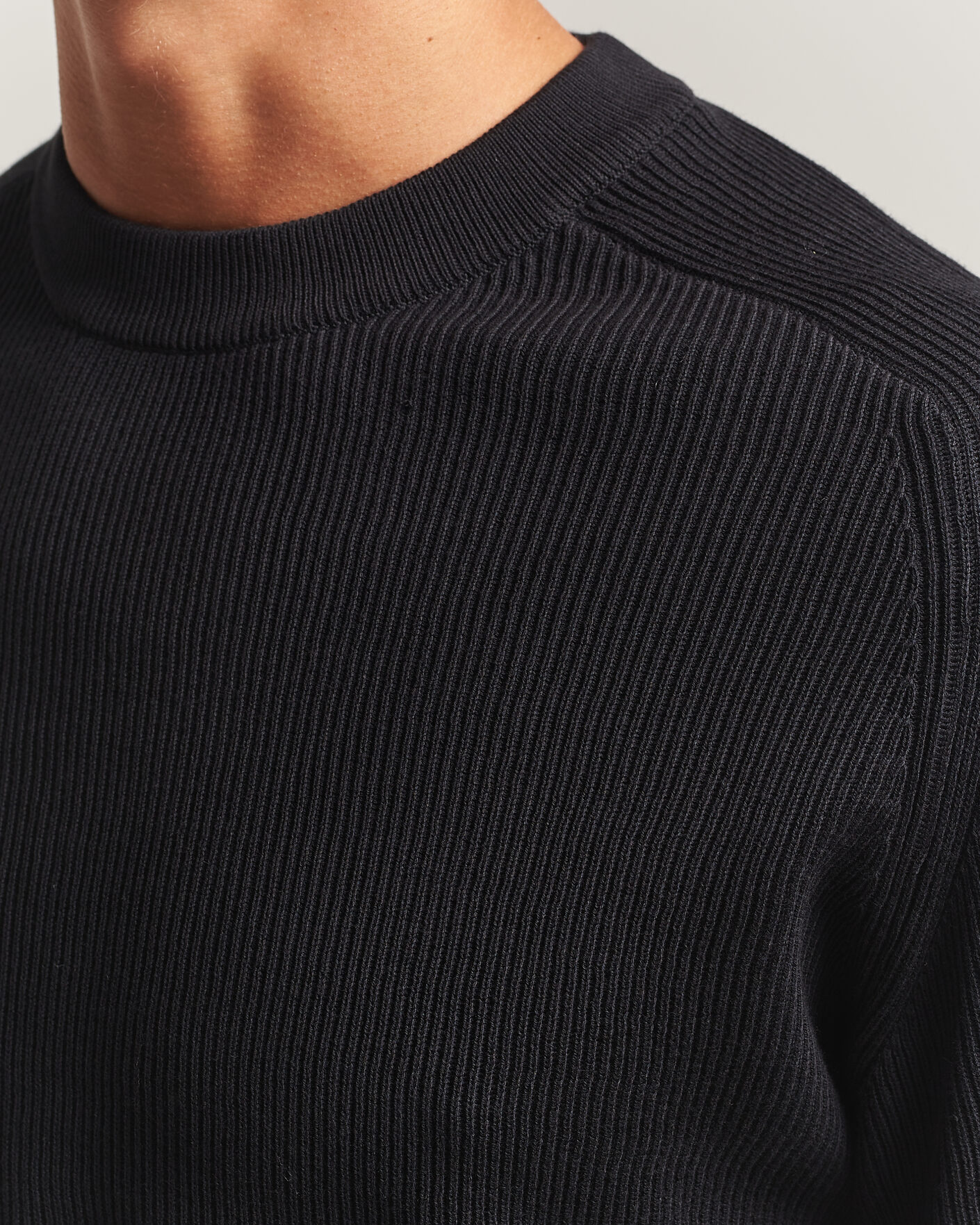 Herr | Tröjor | NN07 | Kevin Cotton Knitted Sweater Black