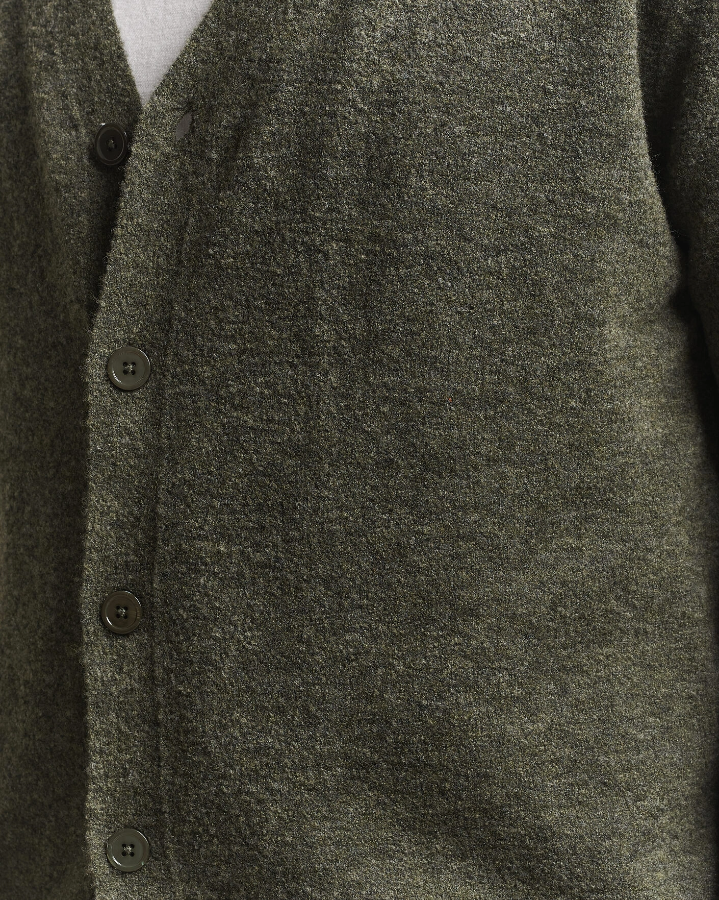 Herr | Tröjor | NN07 | Gavin Brushed Wool Knitted Cardigan Dark Army