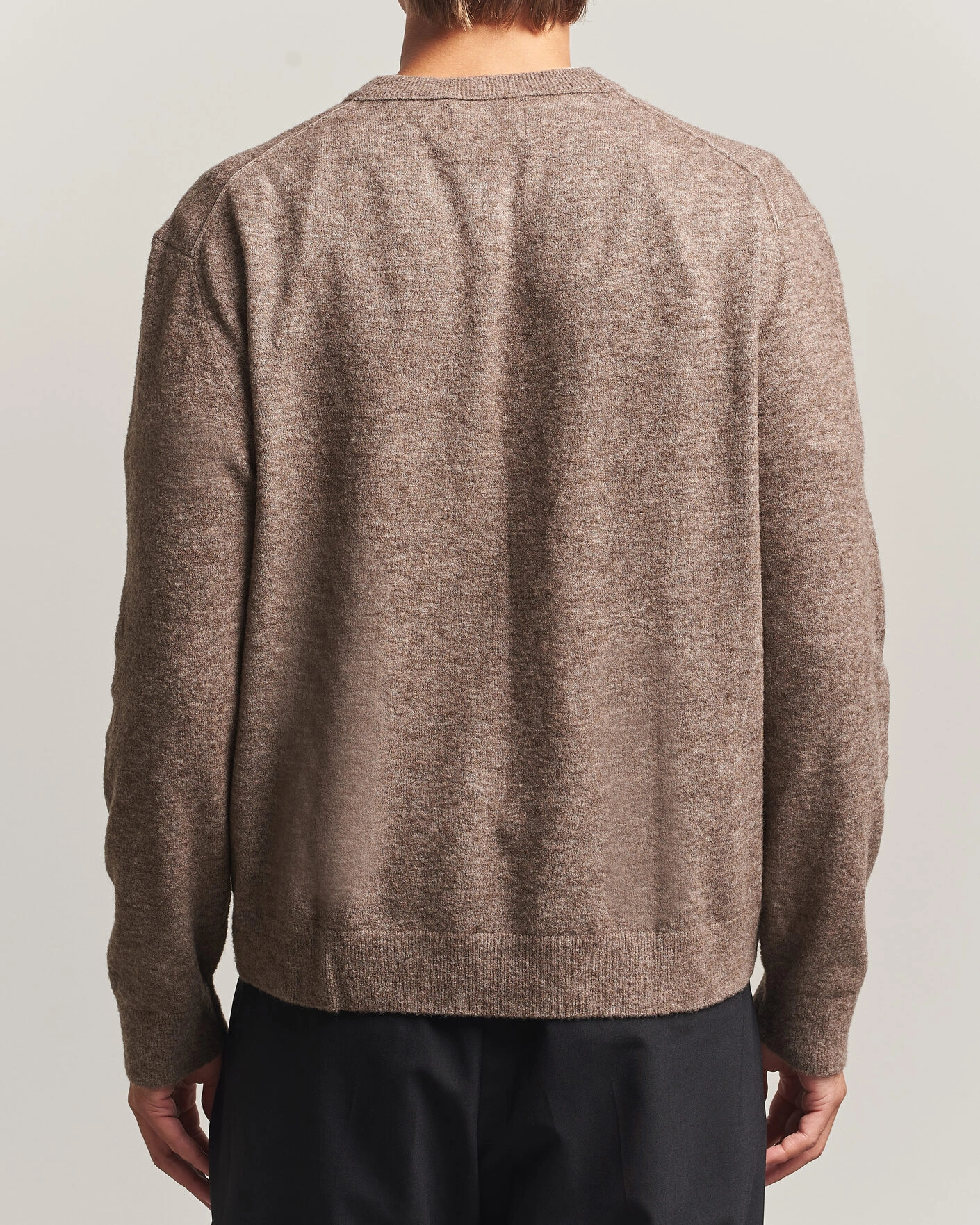 Herr | Tröjor | NN07 | Gavin Brushed Wool Knitted Sweater Desert Clay
