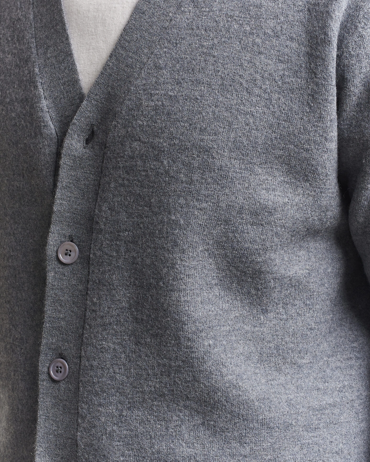 Herr | Tröjor | NN07 | Jasper Wool Knitted Cardigan Grey Melange
