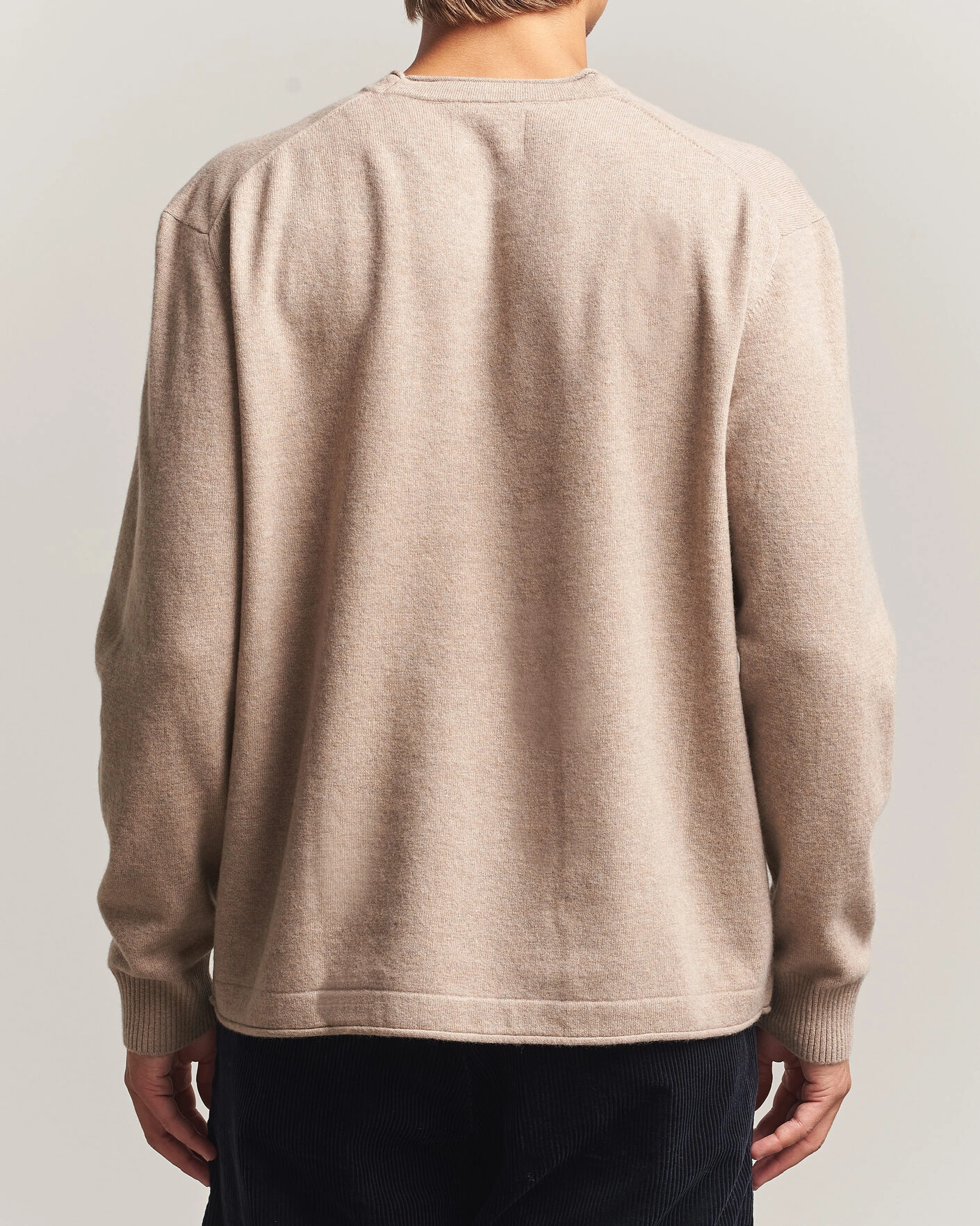Herr | Tröjor | NN07 | Sammy Wool Knitted Sweater Clay Melange