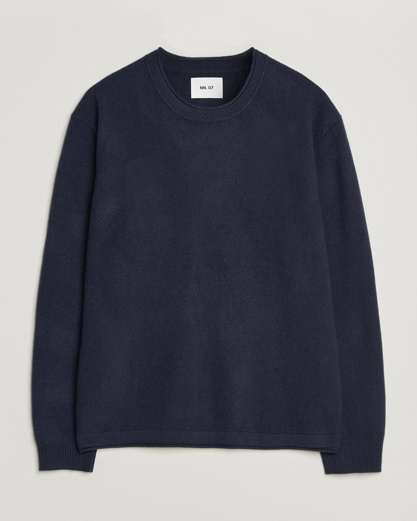 Herr | Tröjor | NN07 | Sammy Wool Knitted Sweater Navy Melange