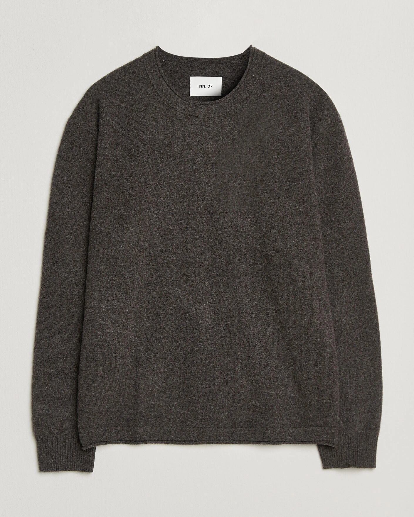 Herr | Tröjor | NN07 | Sammy Wool Knitted Sweater Earth Melange