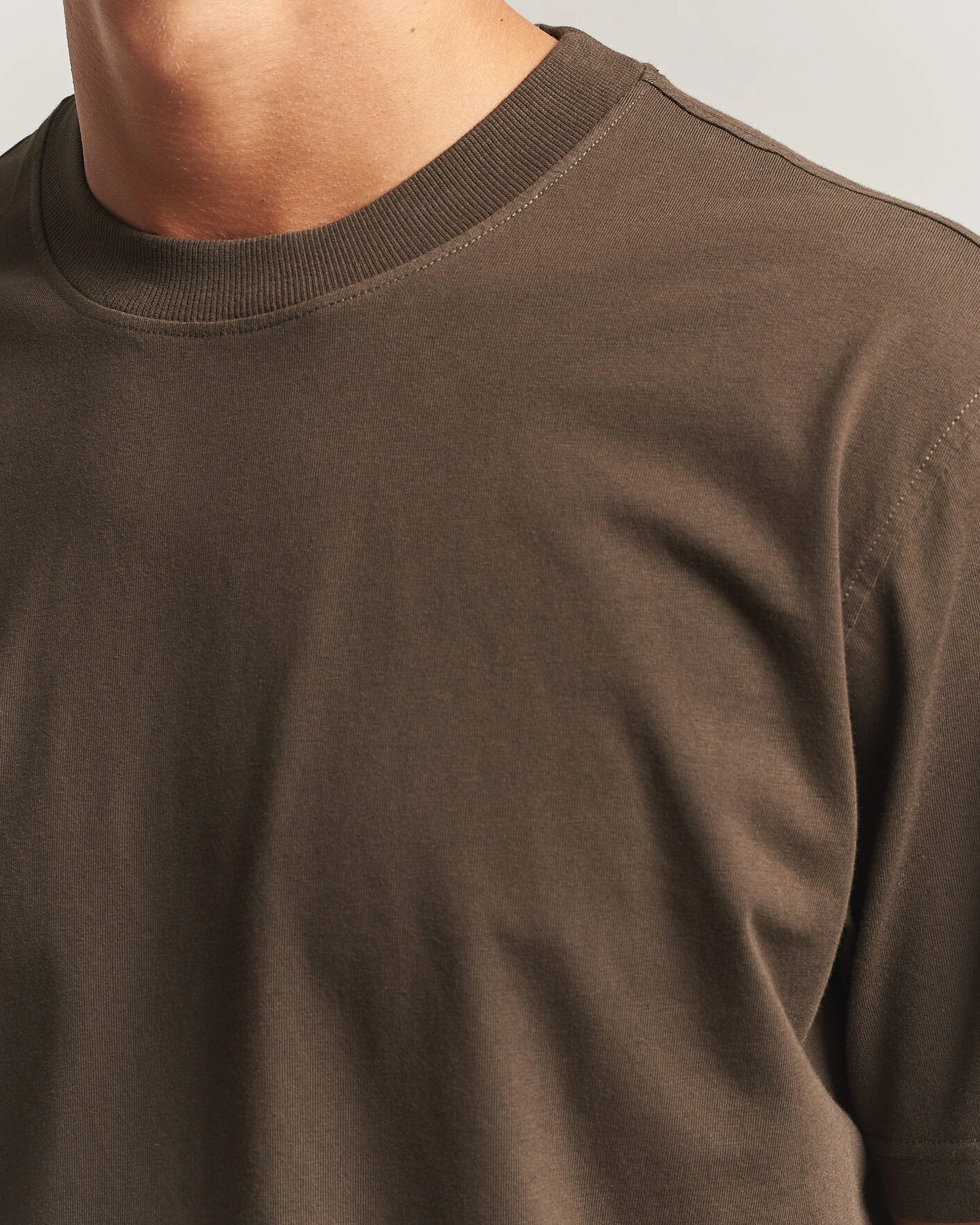 Herr | T-Shirts | NN07 | Adam Crew Neck T-Shirt Earthwood