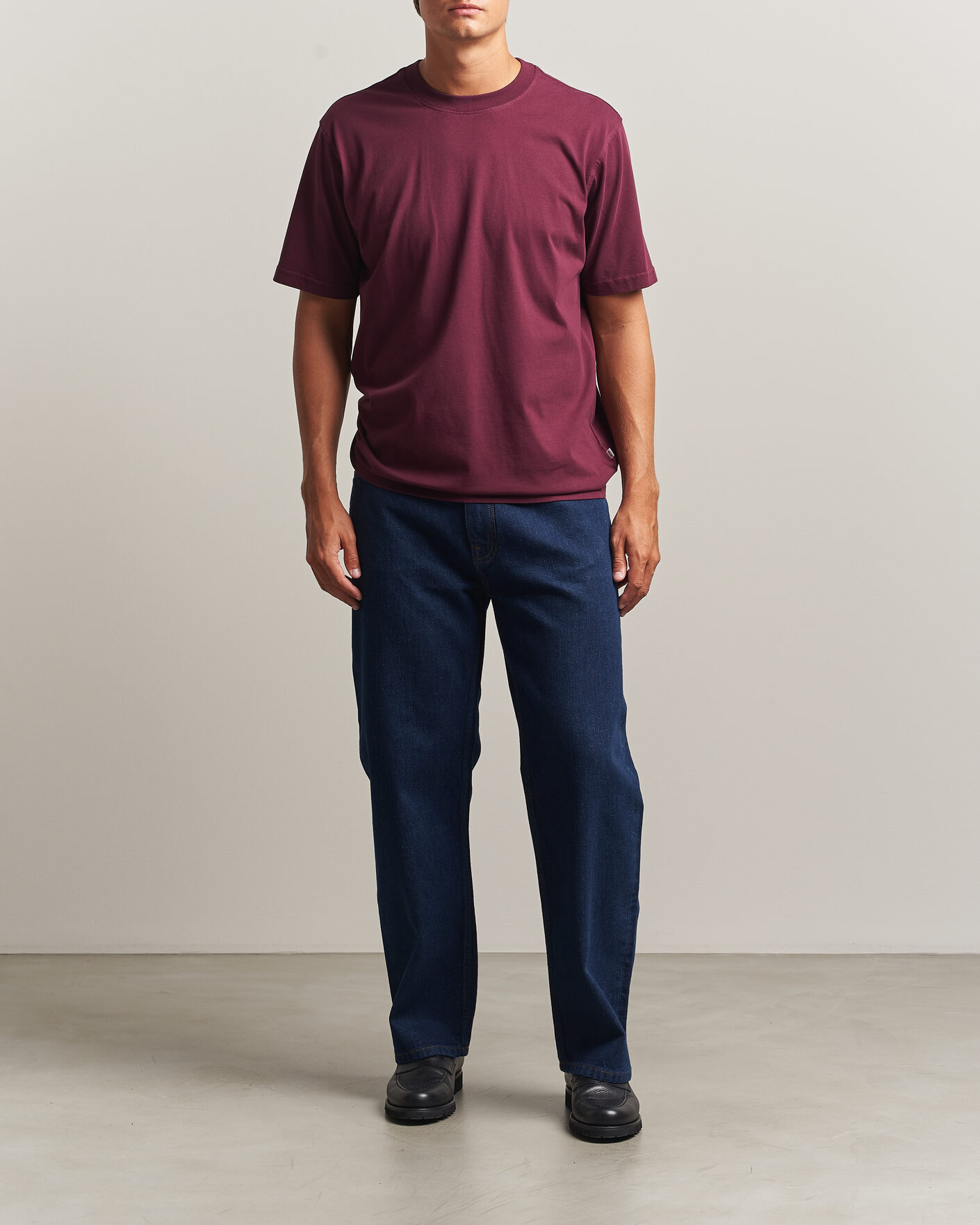 Herr | T-Shirts | NN07 | Adam Crew Neck T-Shirt Winetasting