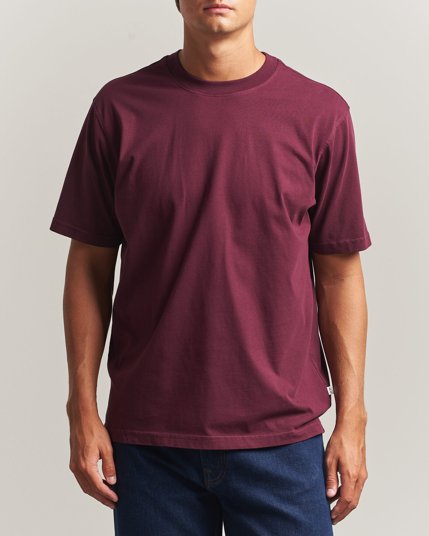 Herr | T-Shirts | NN07 | Adam Crew Neck T-Shirt Winetasting