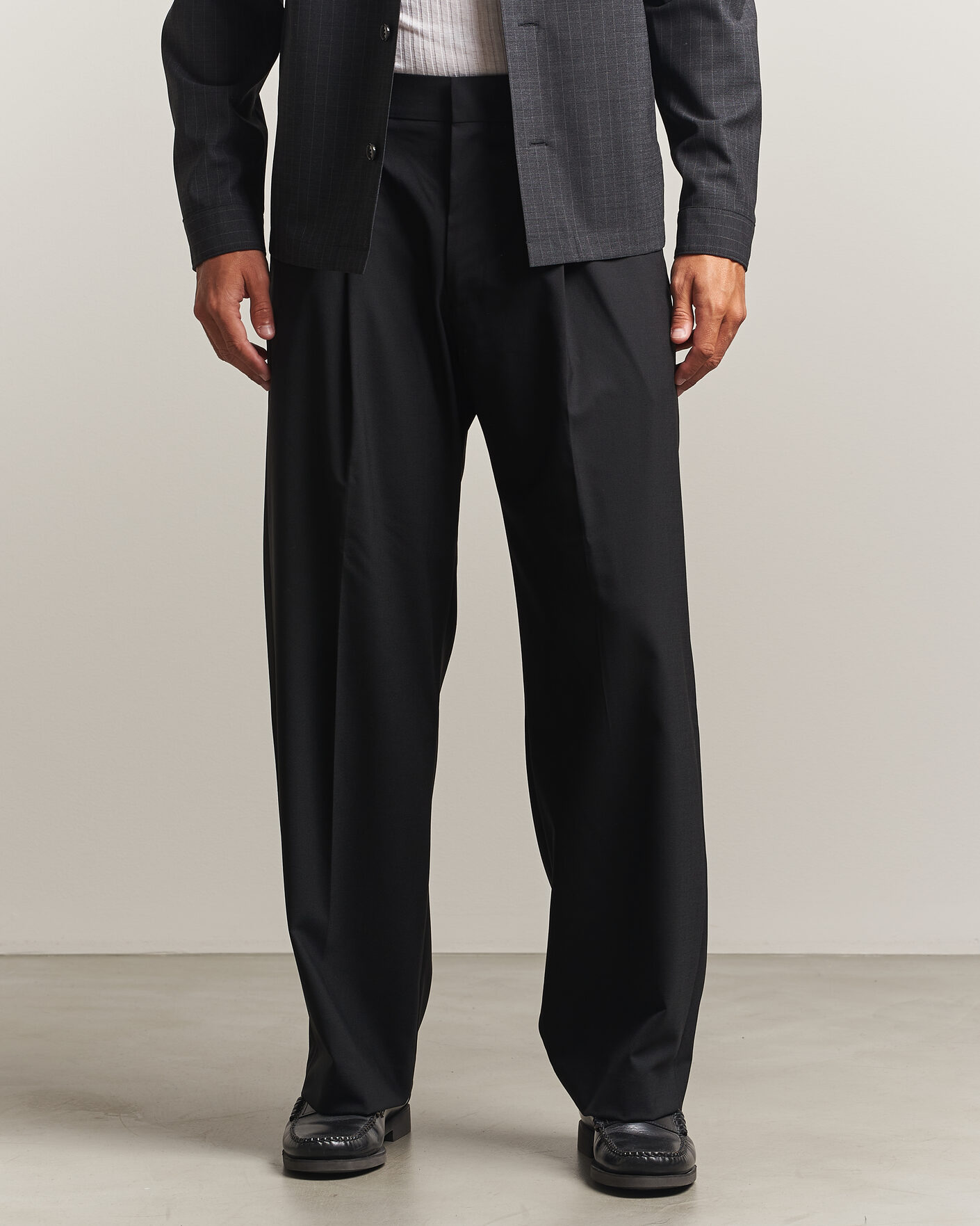 Herr | Byxor | NN07 | Kay Wool Trousers Black