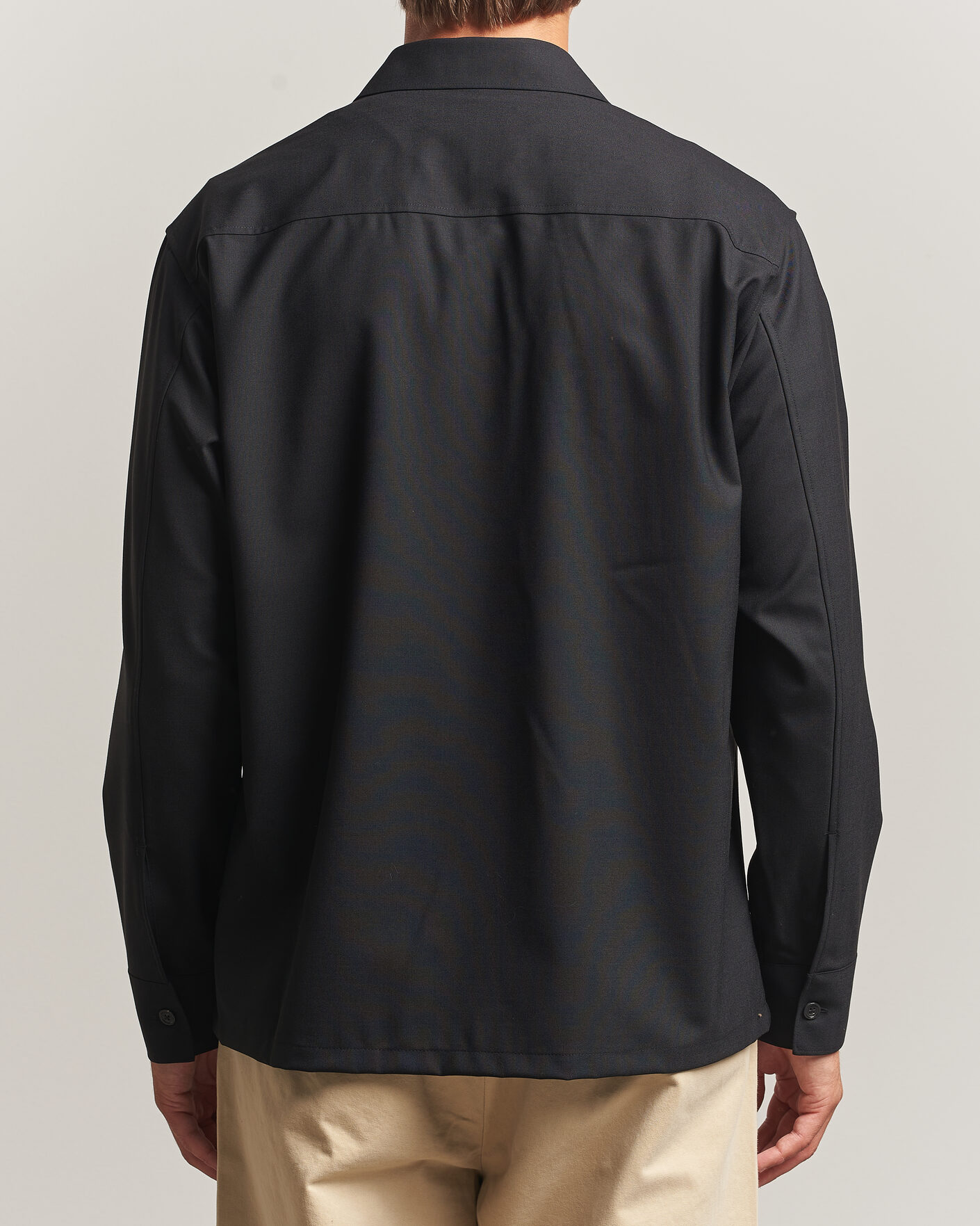 Herr | Skjortor | NN07 | Freddy Wool Overshirt Black