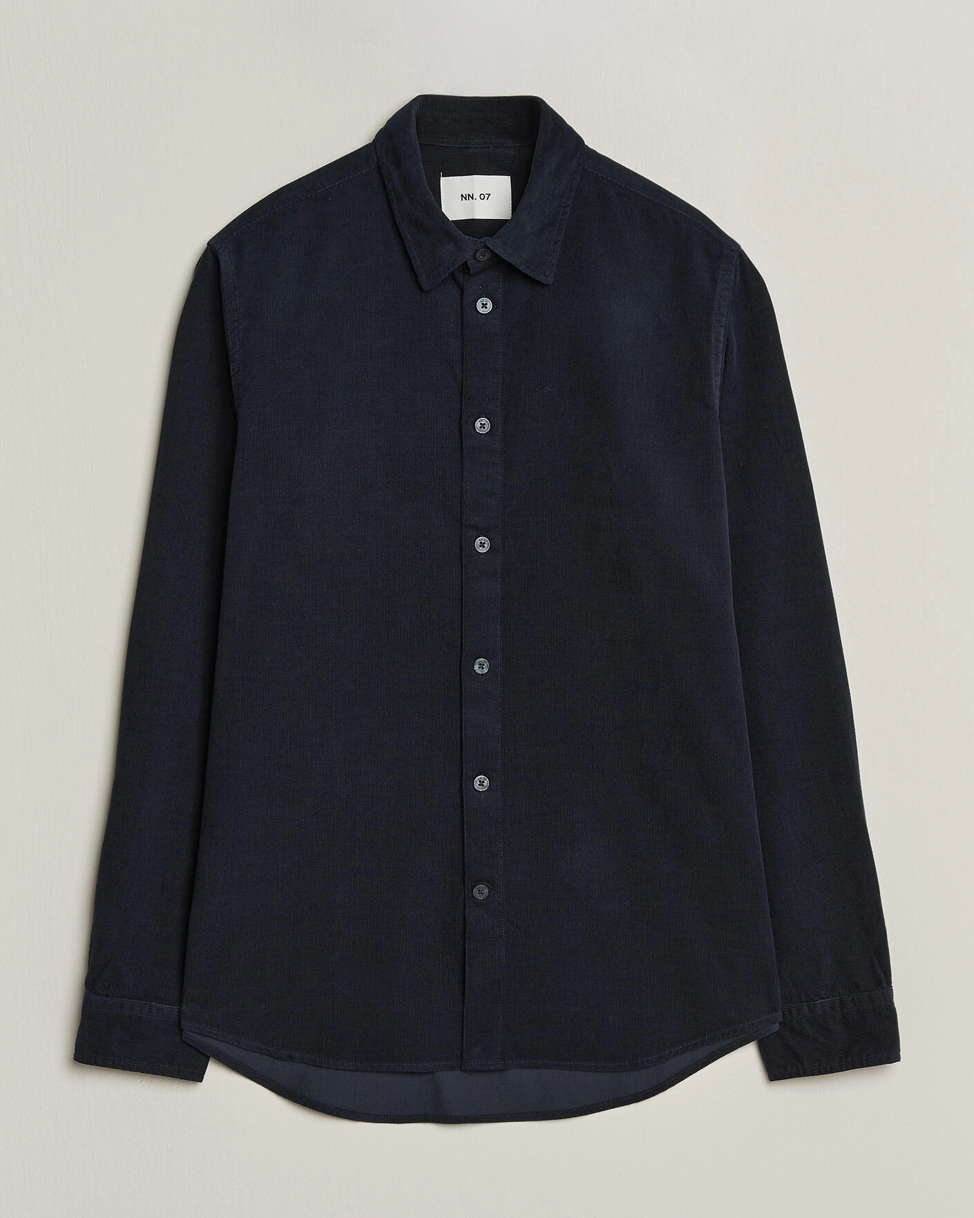 Herr | Skjortor | NN07 | Asher Baby Cord Shirt Navy Blue