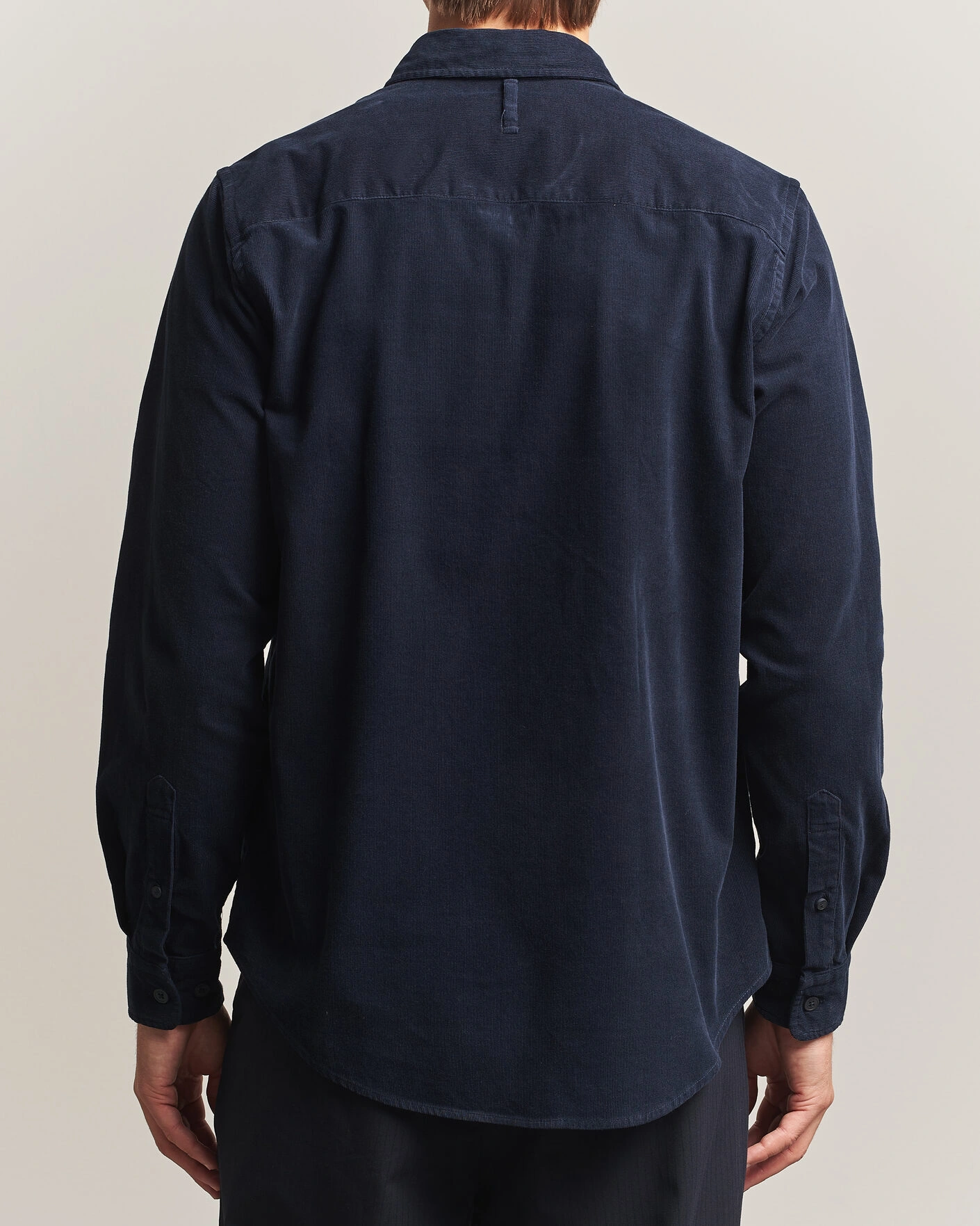 Herr | Skjortor | NN07 | Asher Baby Cord Shirt Navy Blue