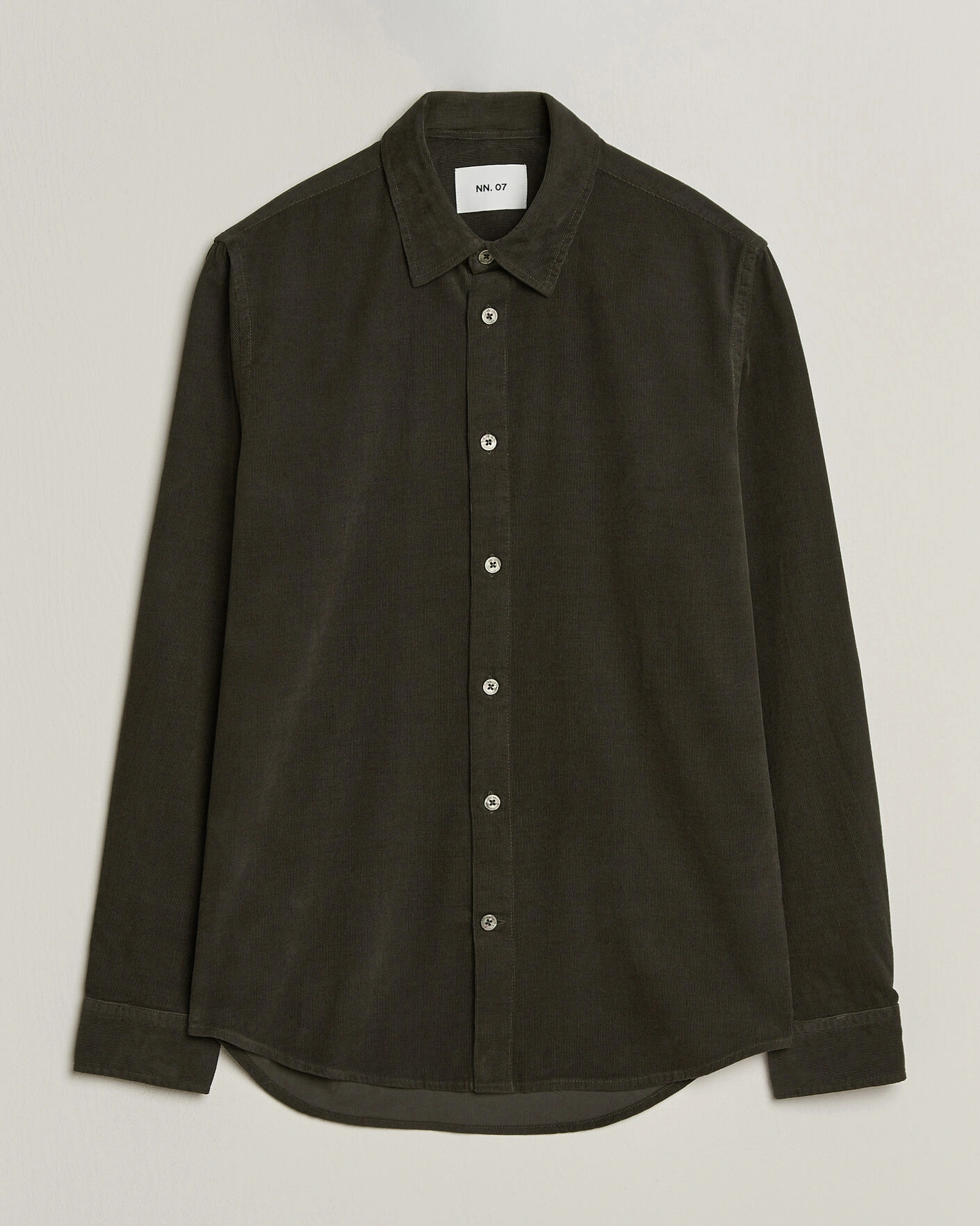 Herr | Skjortor | NN07 | Asher Baby Cord Shirt Capers Green