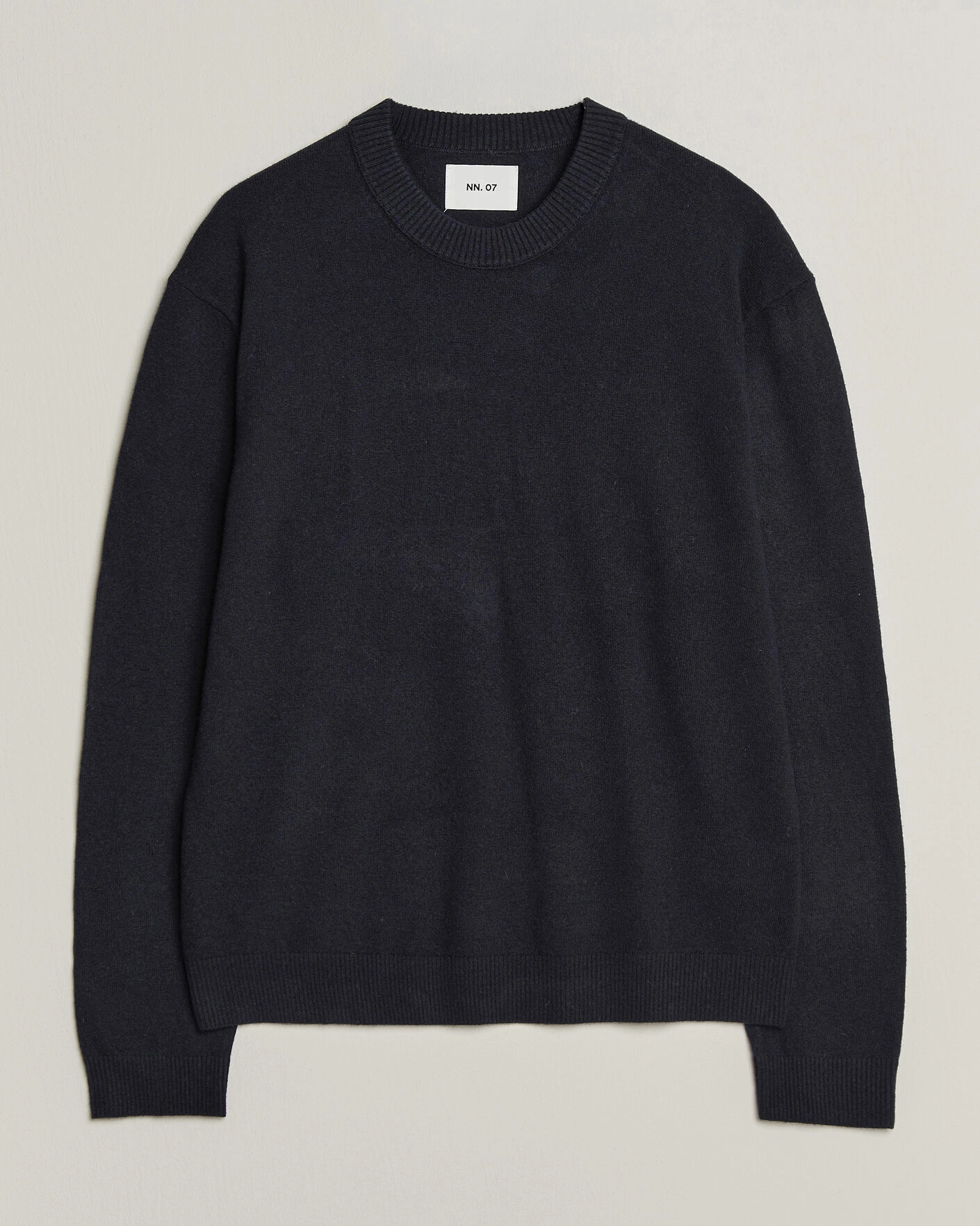 Herr | Tröjor | NN07 | Raz Lambswool Knitted Sweater Deep Navy