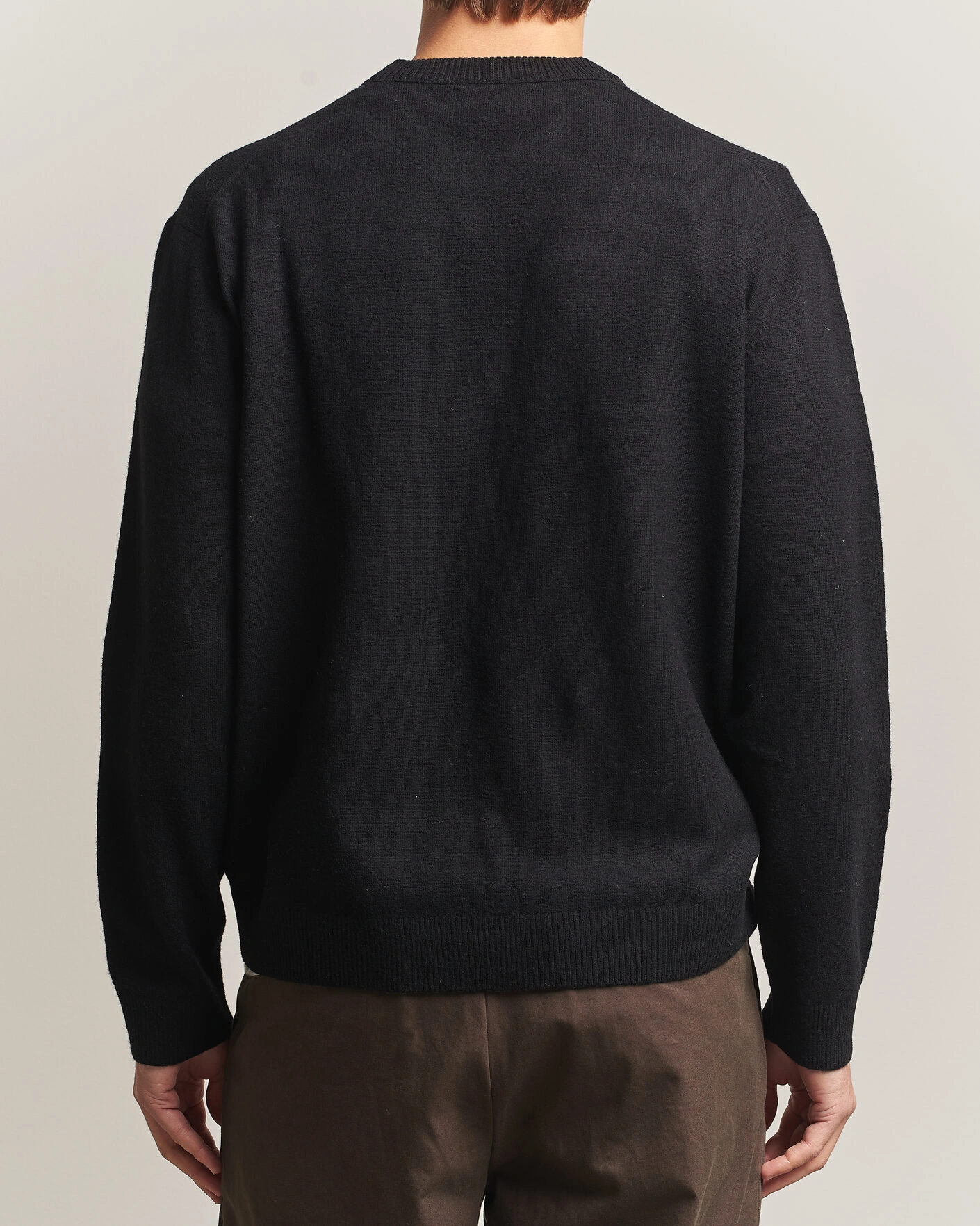 Herr | Tröjor | NN07 | Raz Lambswool Knitted Sweater Black