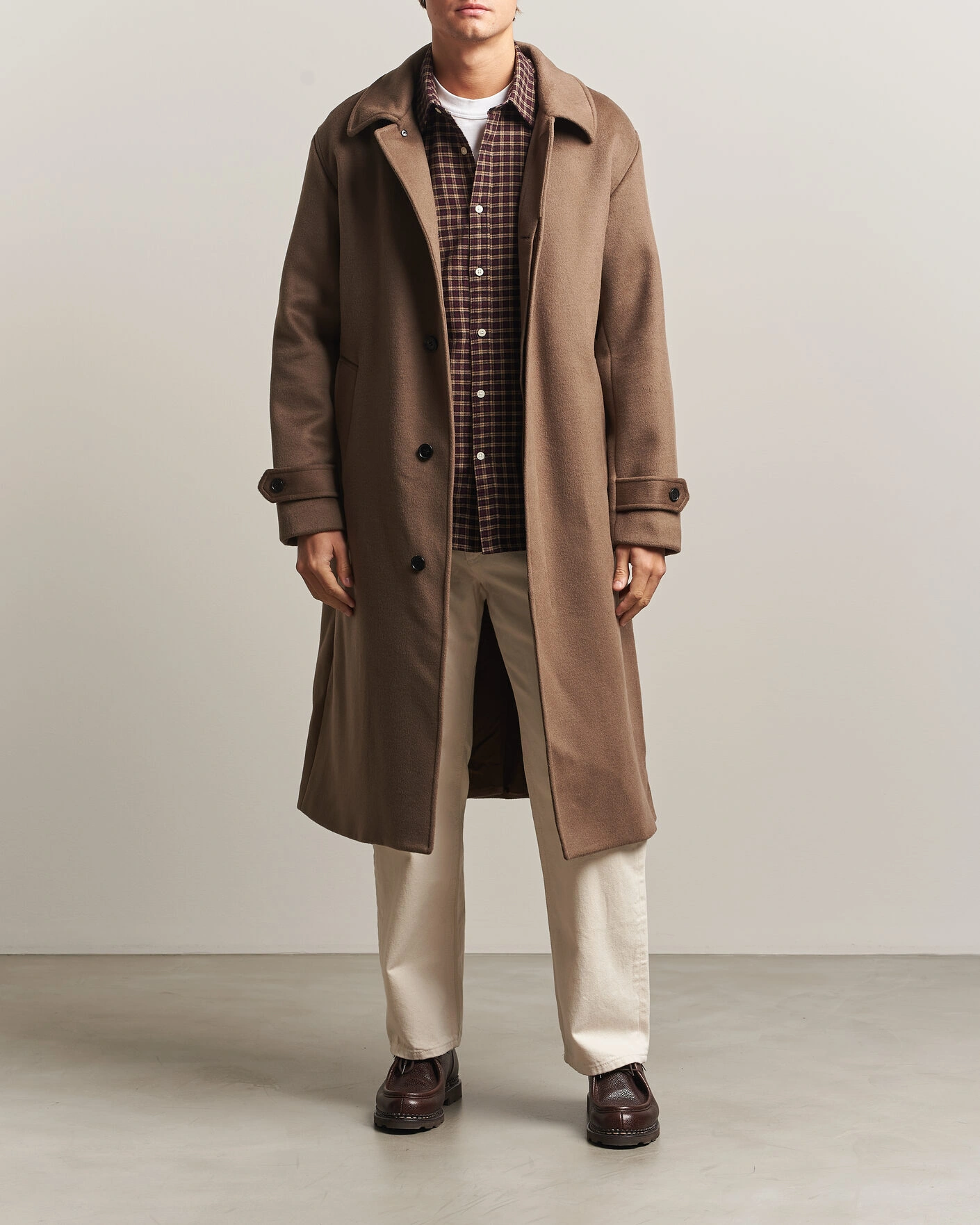 Herr | Jackor | NN07 | Gibson Wool/Cashmere Coat Desert Clay