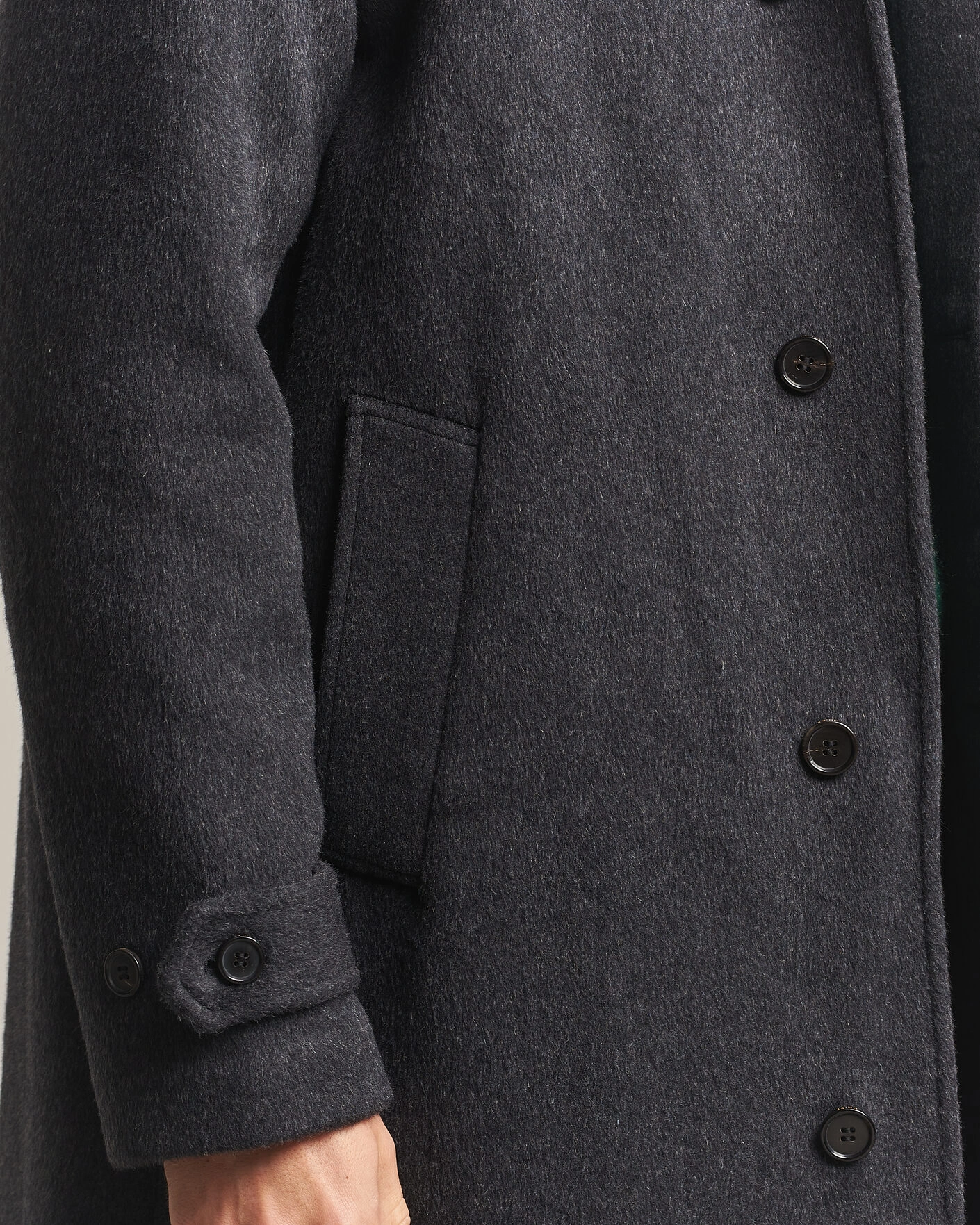 Herr | Jackor | NN07 | Gibson Wool/Cashmere Coat Dark Grey