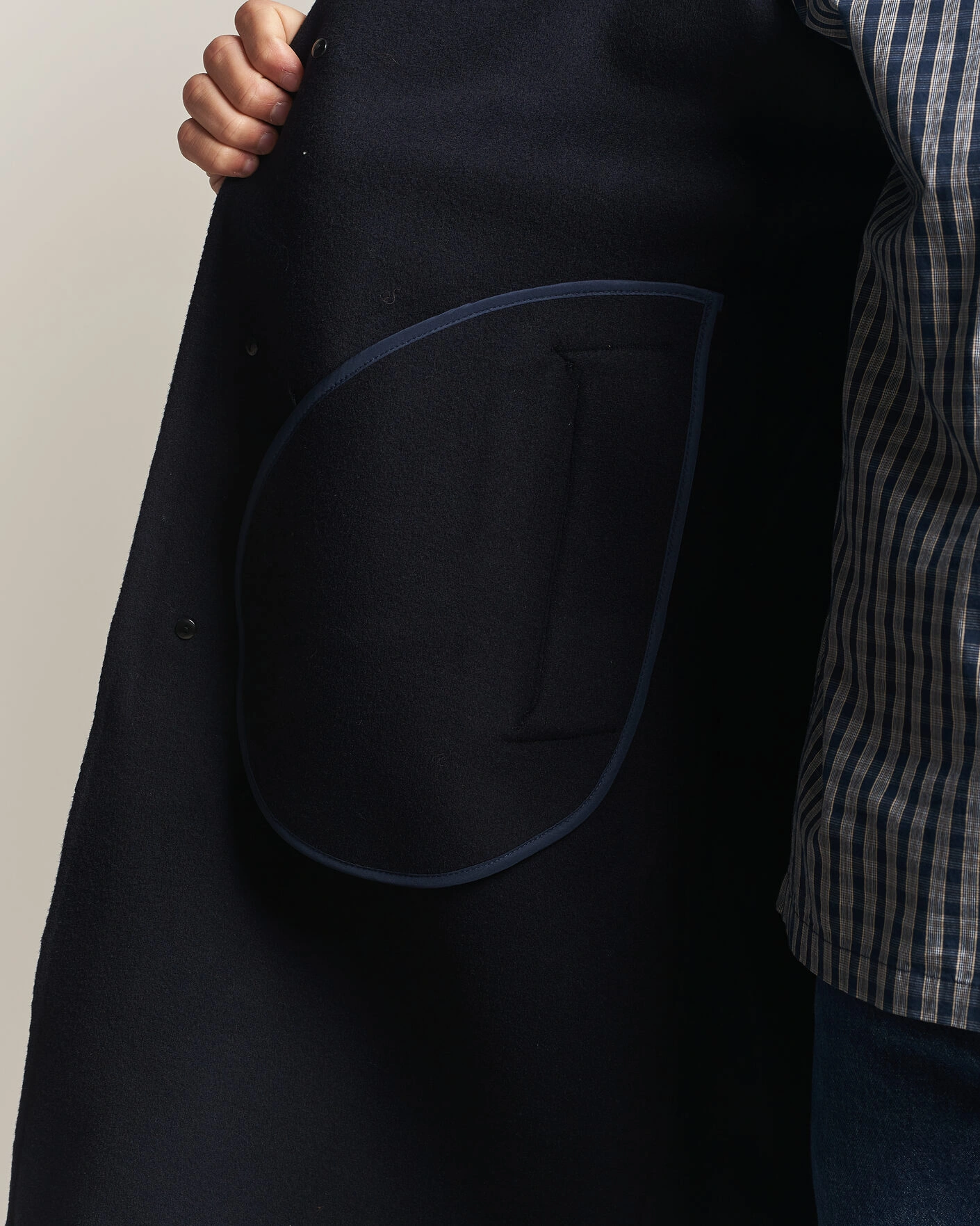 Herr | Jackor | NN07 | Kendrick Wool Coat Navy Blue