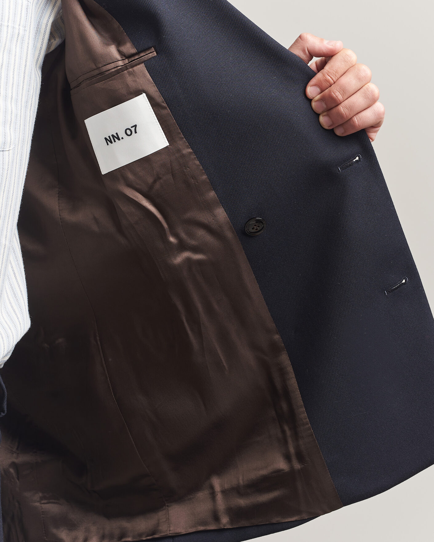 Herr | Kavajer | NN07 | Jordin Wool Double Breasted Blazer Deep Navy