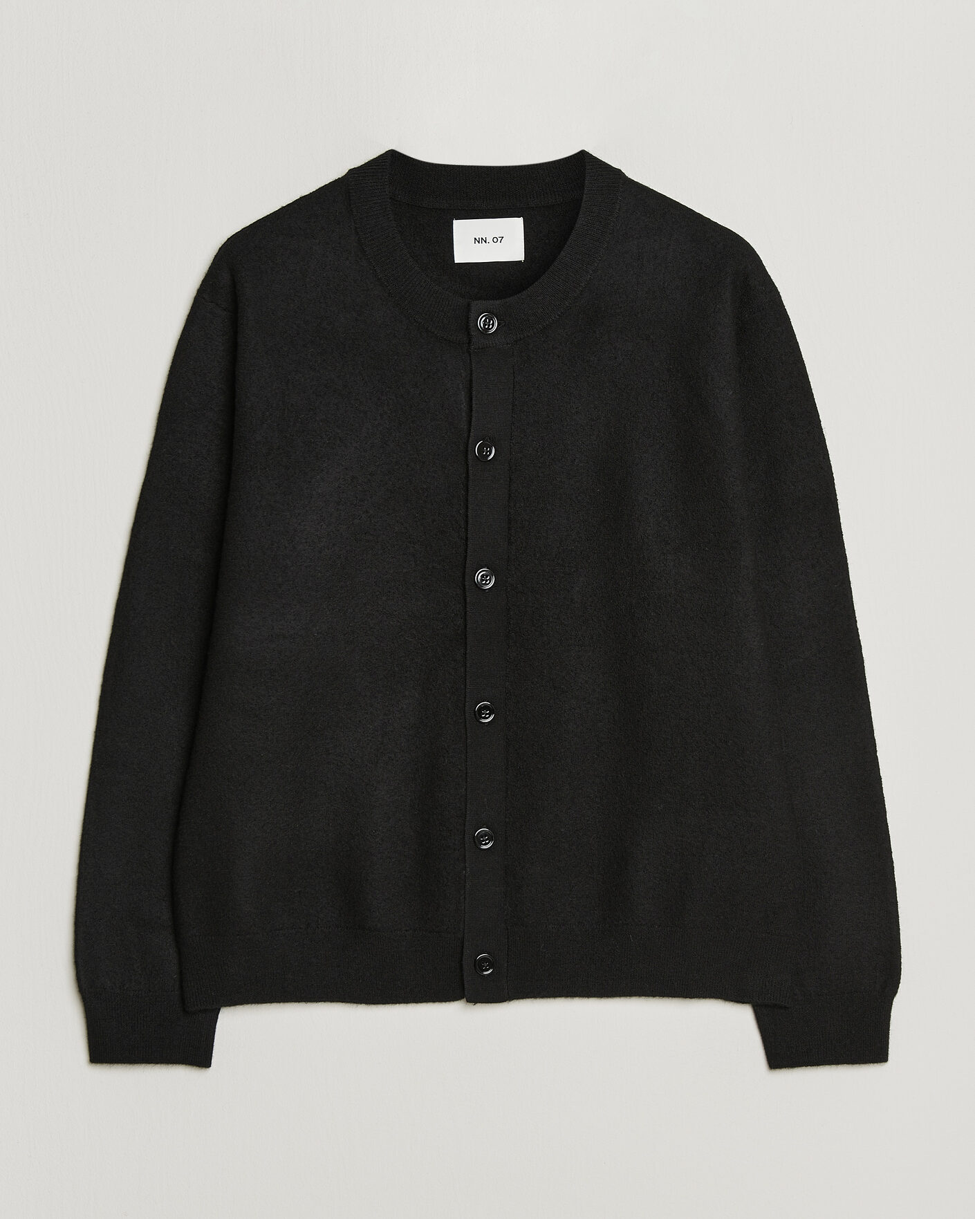 Herr |  | NN07 | Jasper Soft Boiled Wool Cardigan Black