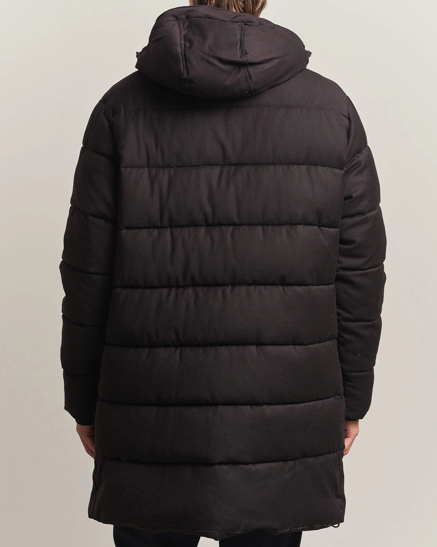 Herr | Jackor | Oscar Jacobson | Padded Flannel Parka Brown