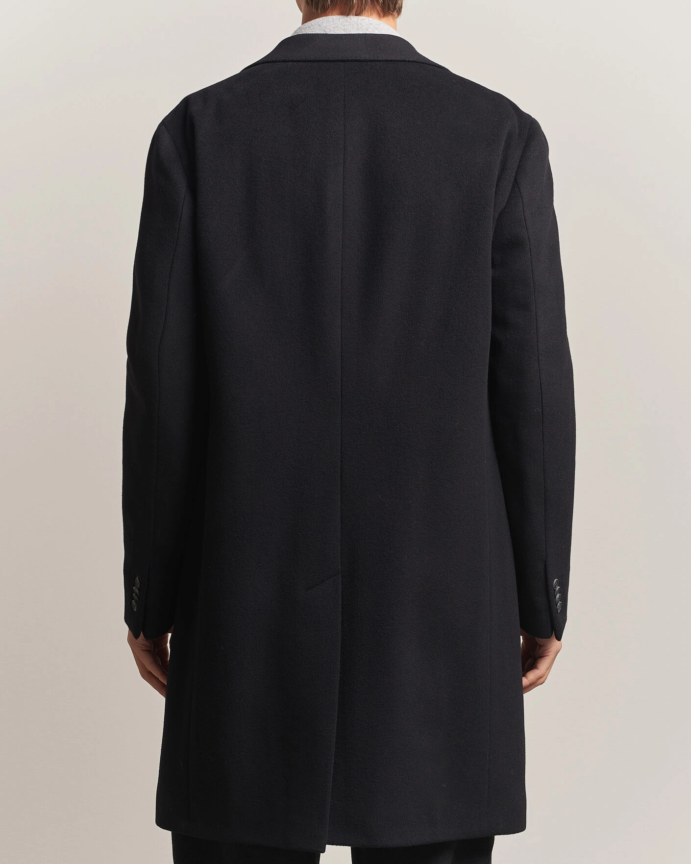 Herr | Jackor | Oscar Jacobson | Sergio Wool Coat Black