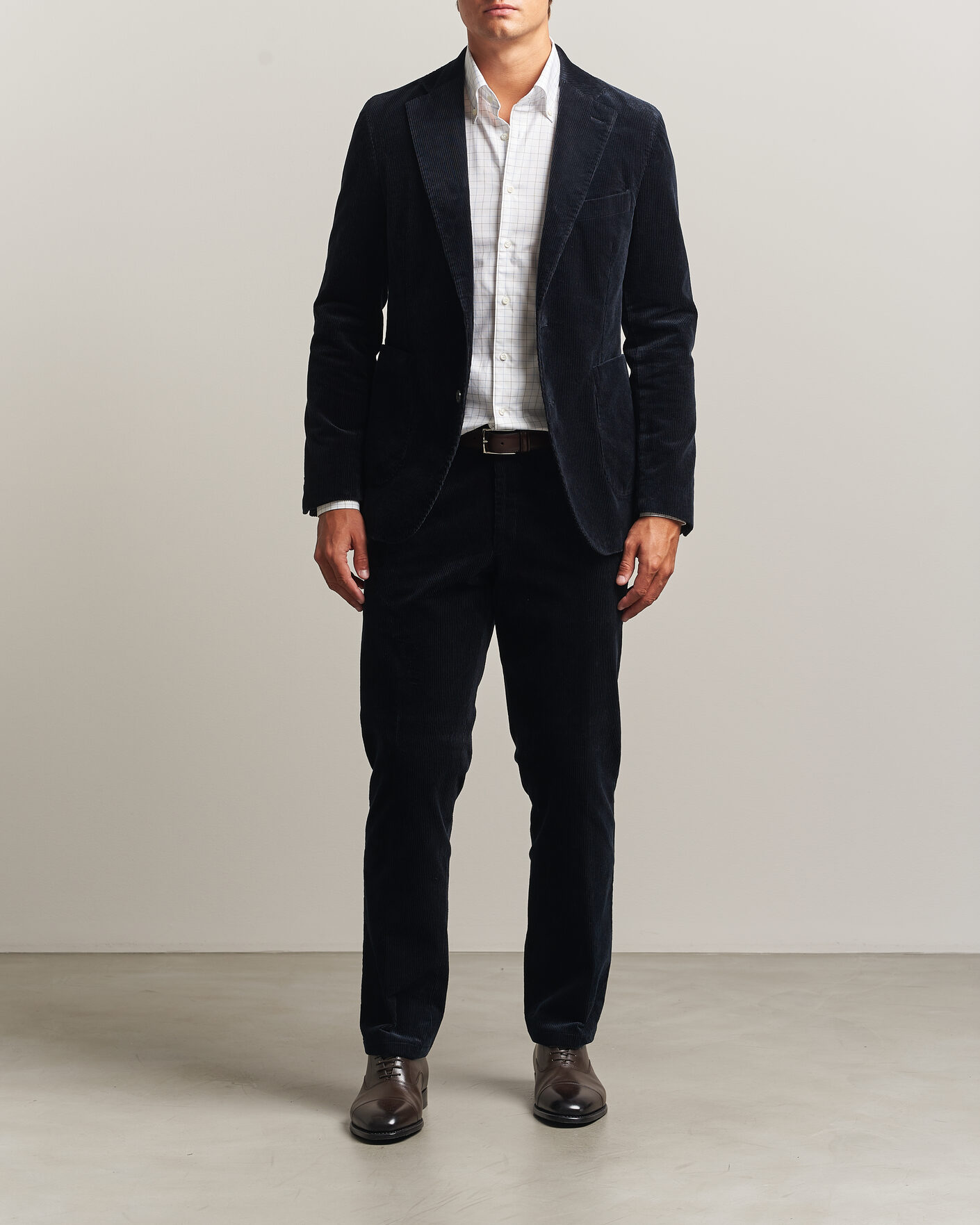 Herr | Kavajer | Oscar Jacobson | Fogerty Patch Pocket Cord Blazer Navy