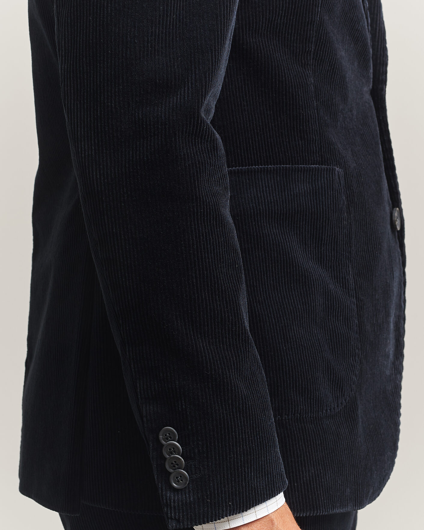 Herr | Kavajer | Oscar Jacobson | Fogerty Patch Pocket Cord Blazer Navy