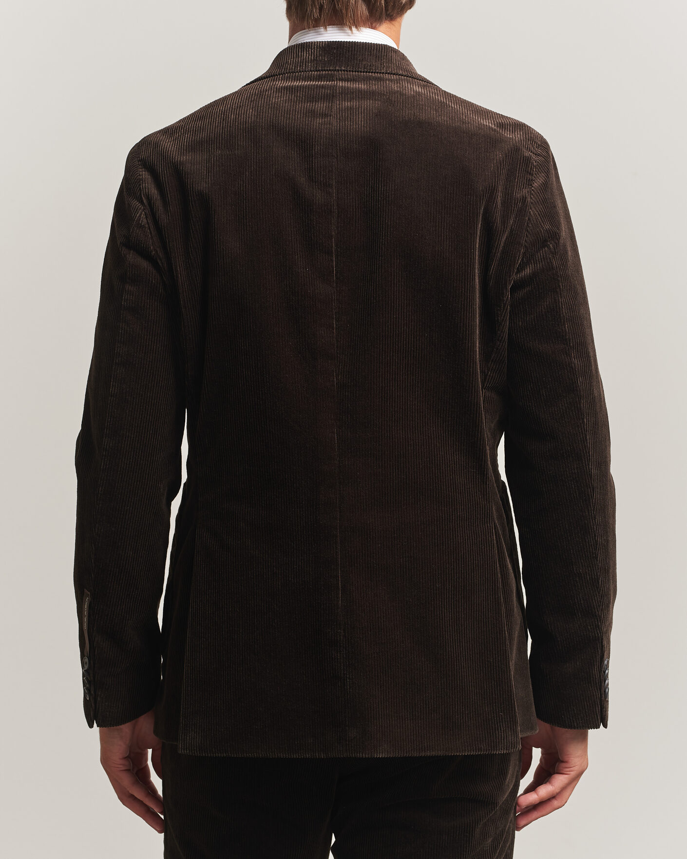 Herr | Kavajer | Oscar Jacobson | Fogerty Patch Pocket Cord Blazer Dark Brown