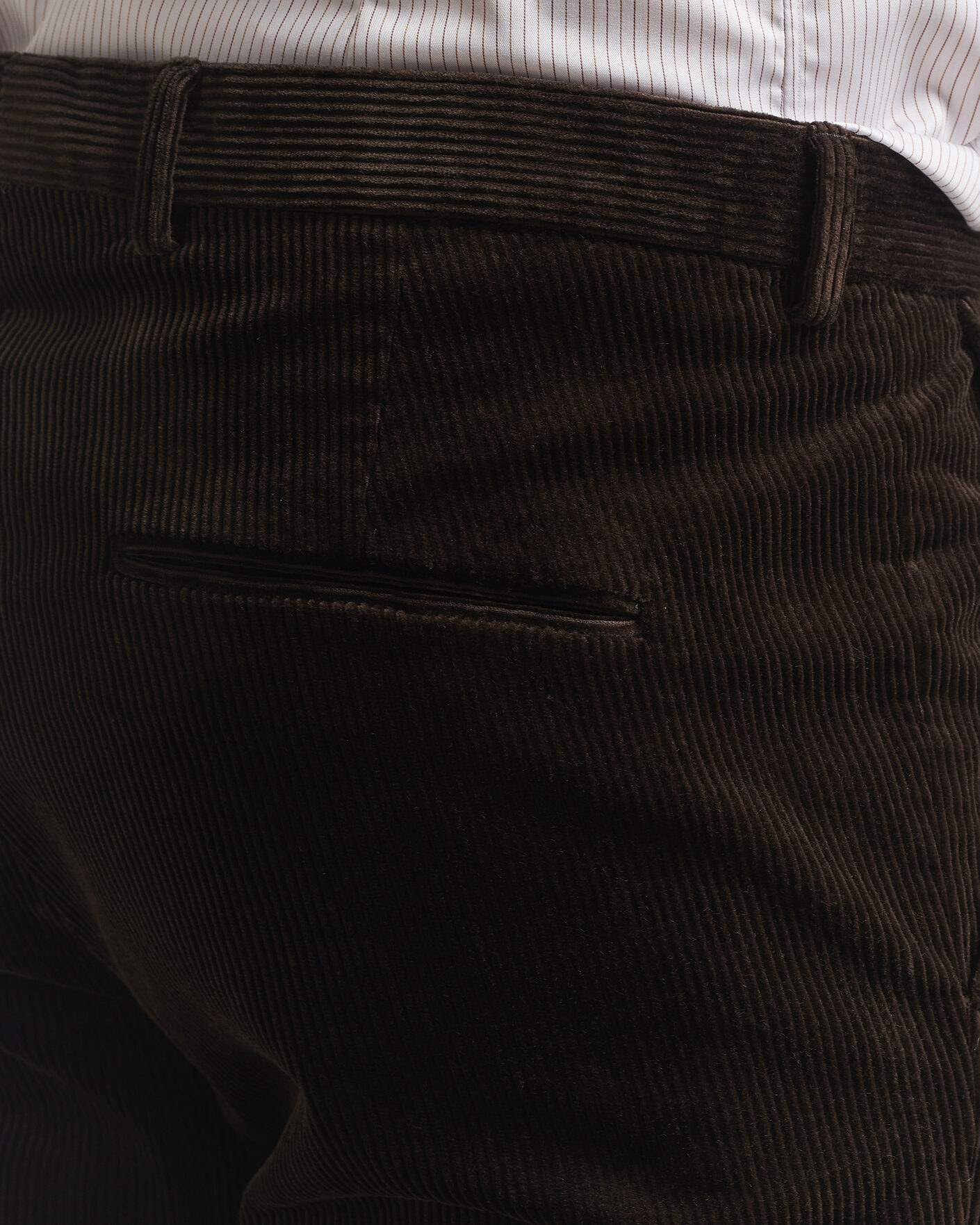 Herr | Byxor | Oscar Jacobson | Dandy Corduroy Trousers Dark Brown