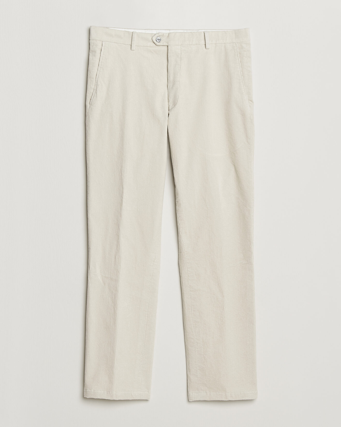 Herr | Byxor | Oscar Jacobson | Dandy Corduroy Trousers White