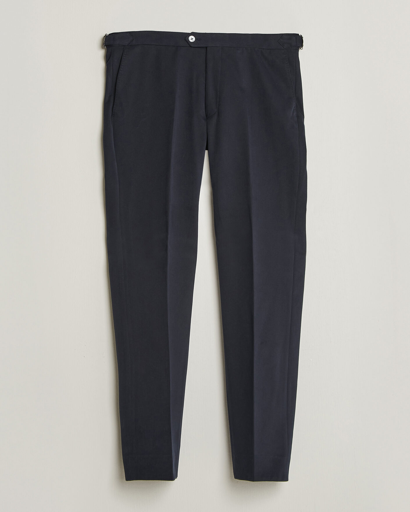 Herr | Byxor | Oscar Jacobson | Dandy Brushed Cotton Trousers Blue