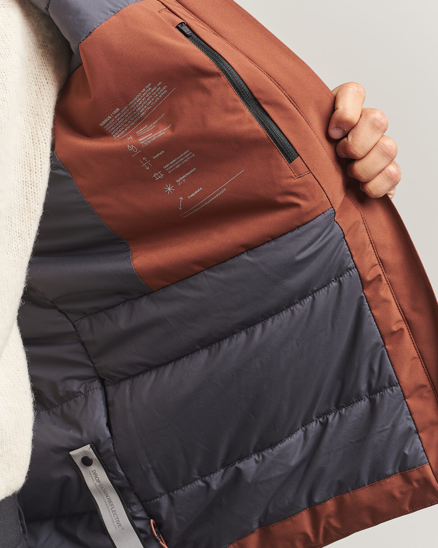 Herr | Jackor | Scandinavian Edition | Nimbus Padded Hood Jacket Red Clay