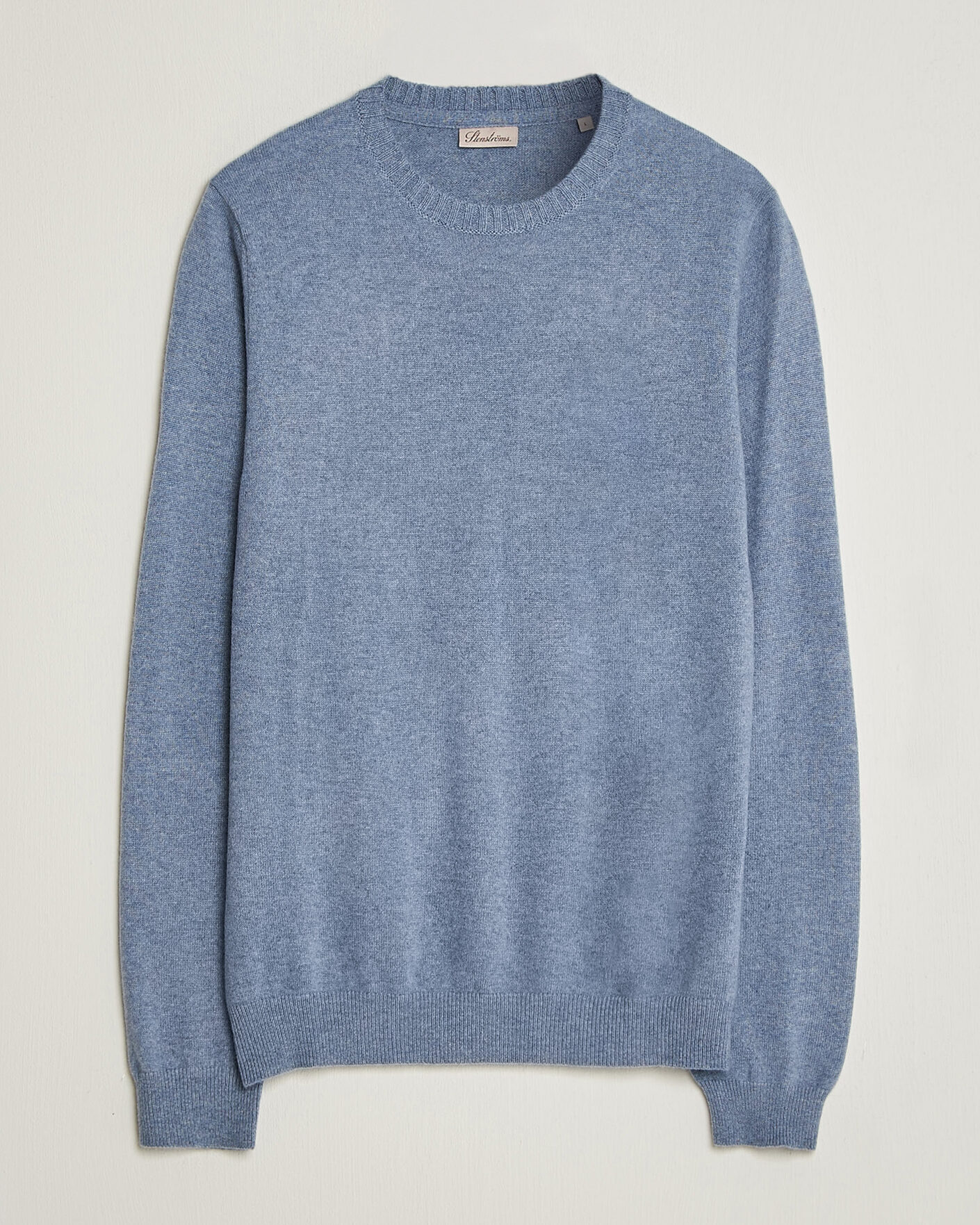 Herr | Tröjor | Stenströms | Cashmere Crewneck Light Blue