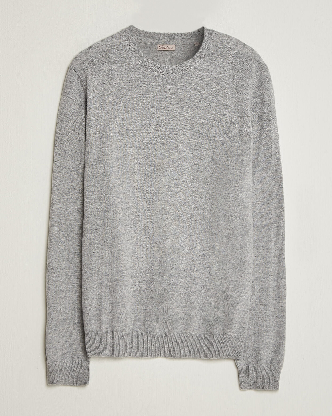 Herr | Tröjor | Stenströms | Cashmere Crewneck Grey