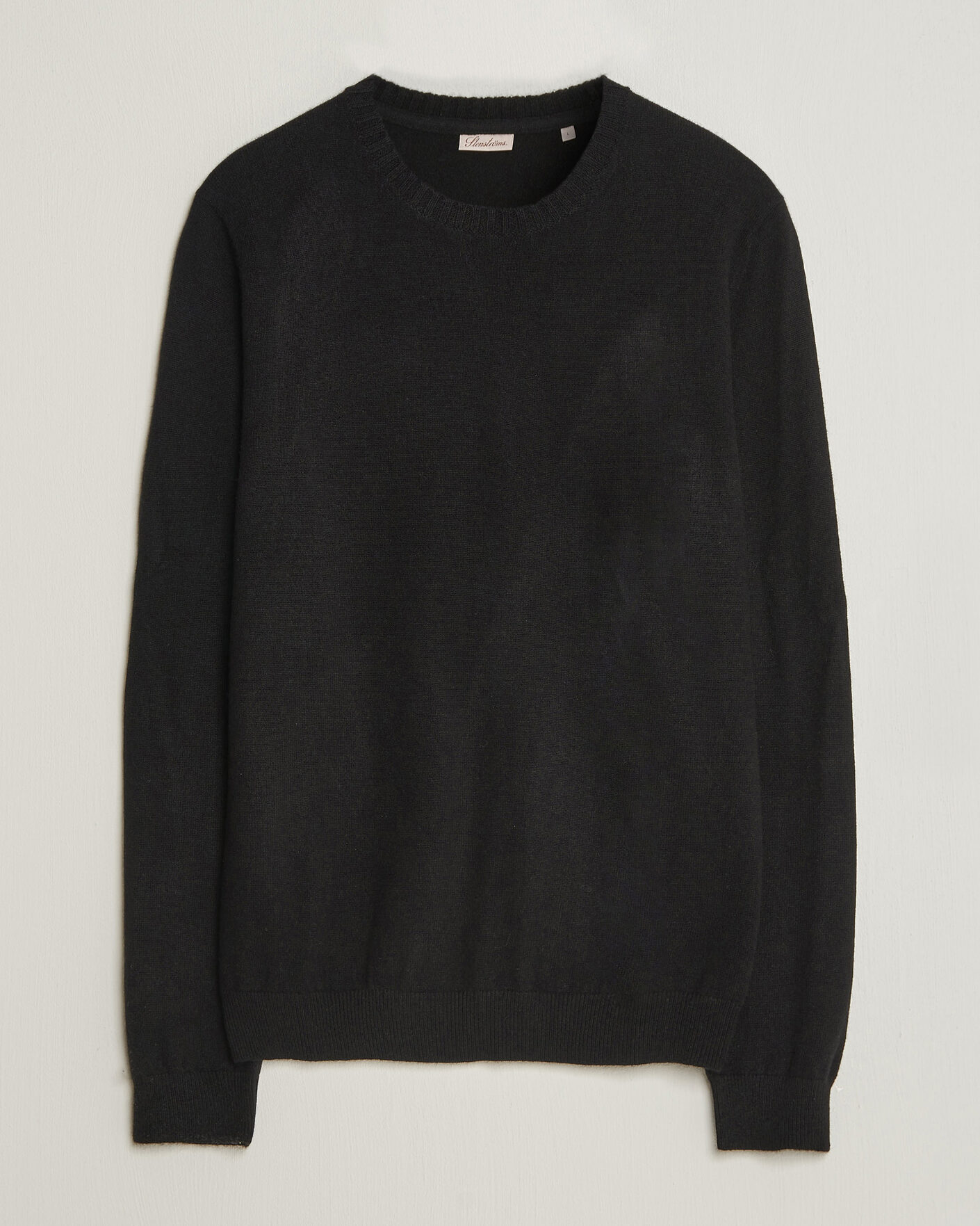 Herr | Tröjor | Stenströms | Cashmere Crewneck Black