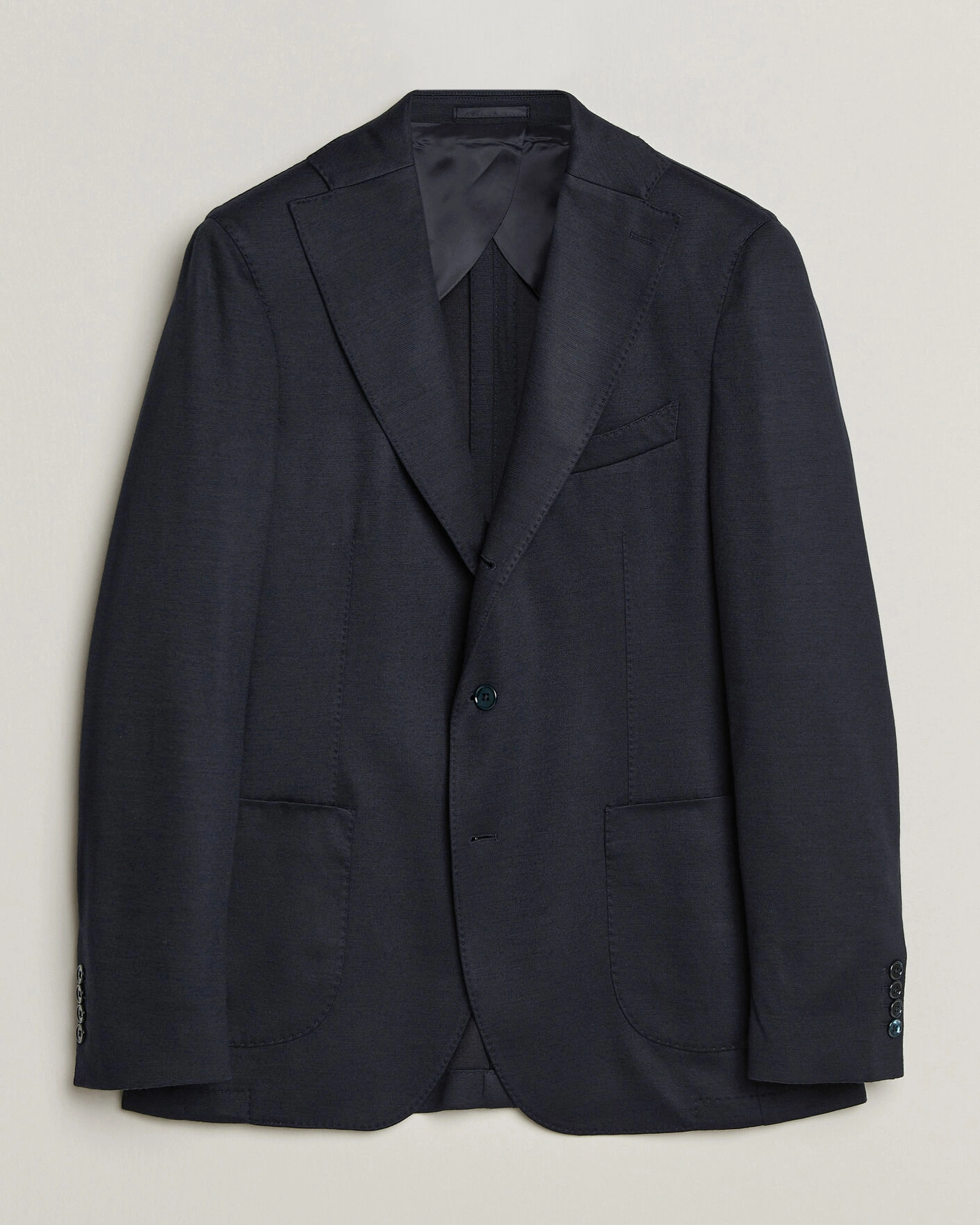 Herr | Kavajer | Stenströms | Wool Jersey Blazer Navy