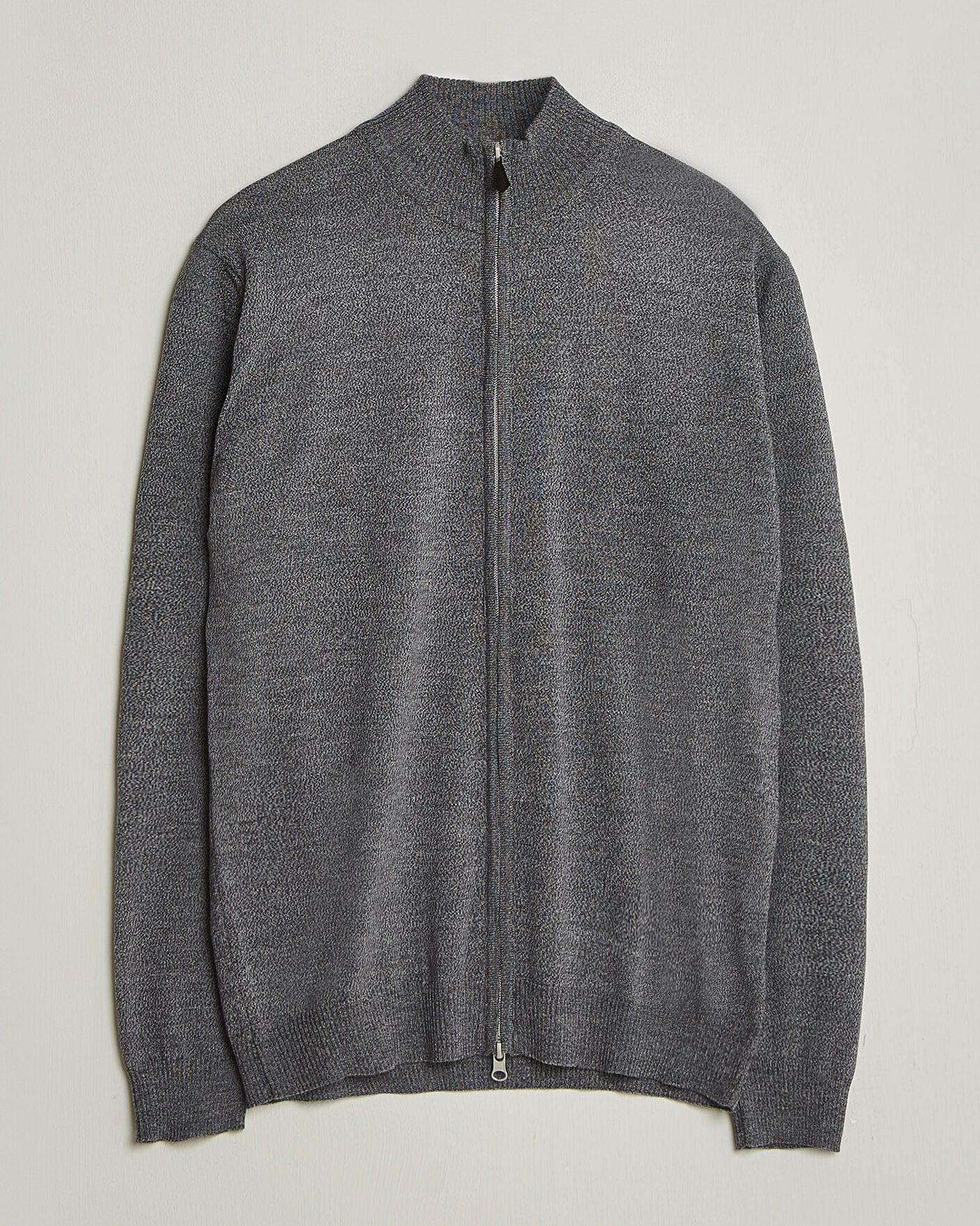 Herr | Tröjor | Stenströms | Merino Full Zip Grey