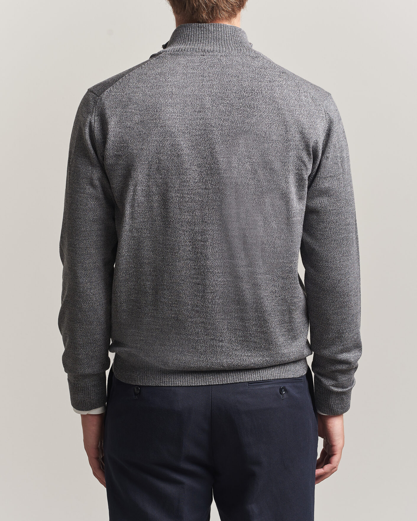 Herr | Tröjor | Stenströms | Merino Full Zip Grey