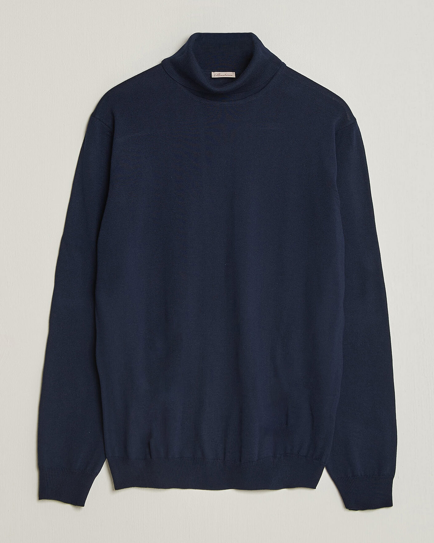 Herr | Tröjor | Stenströms | Merino Rollneck Navy