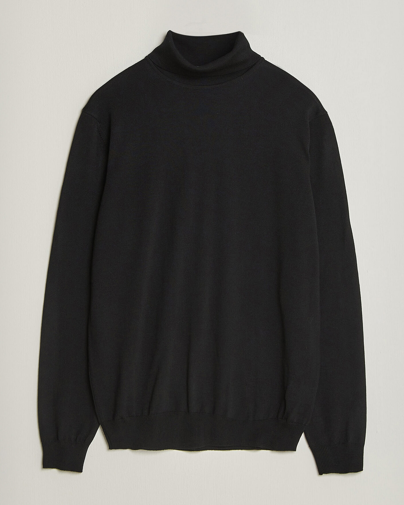 Herr | Tröjor | Stenströms | Merino Rollneck Black