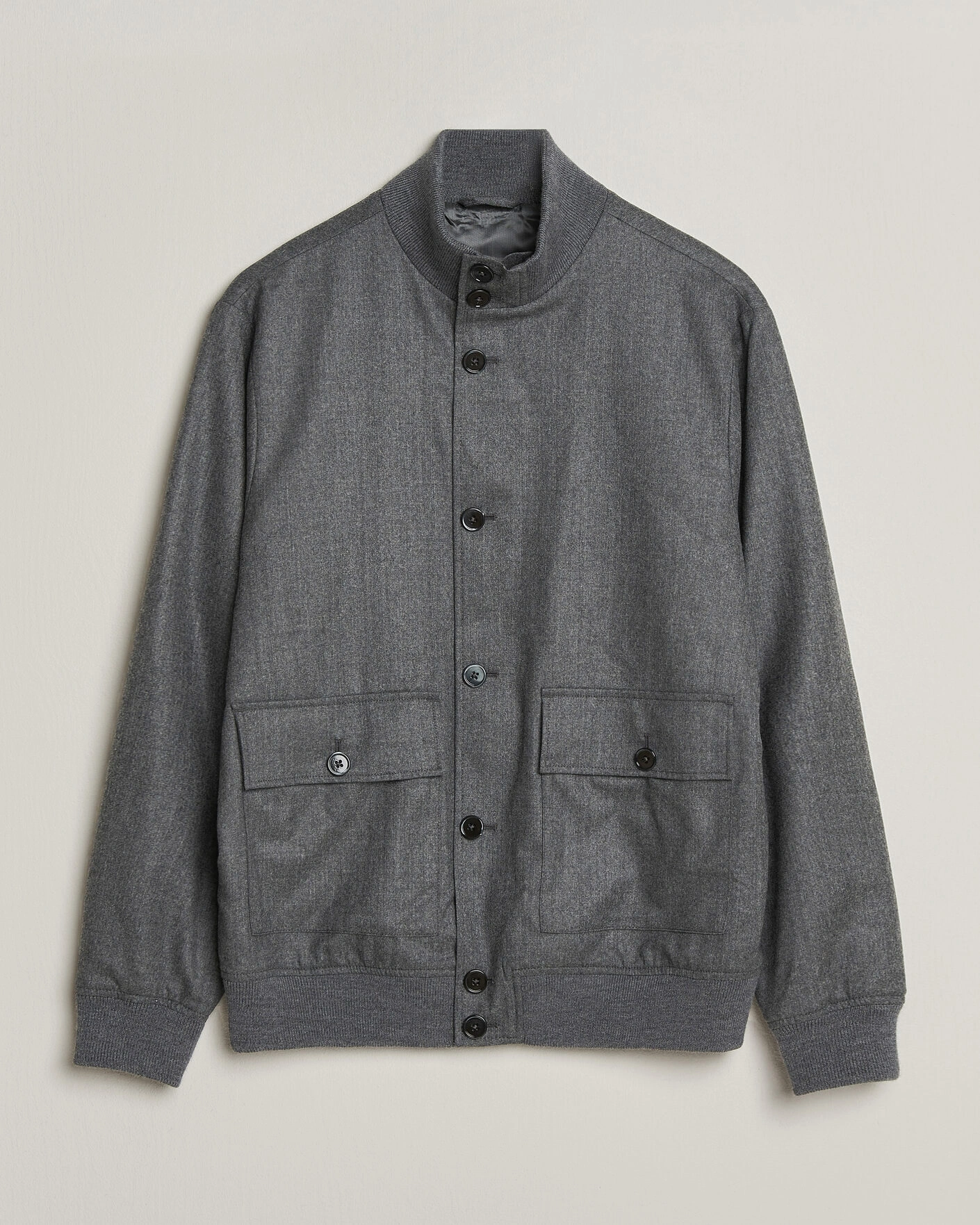 Herr | Jackor | Stenströms | Flannel Bomber Jacket Grey