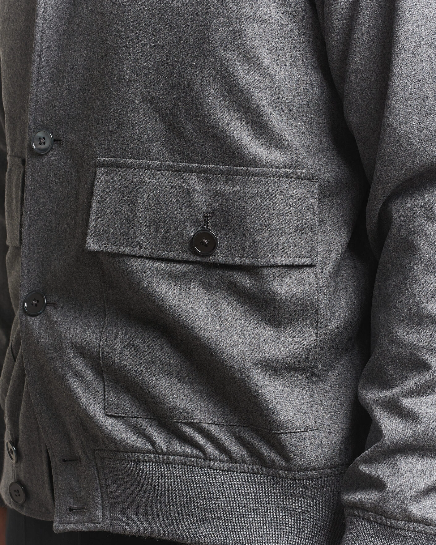 Herr | Jackor | Stenströms | Flannel Bomber Jacket Grey