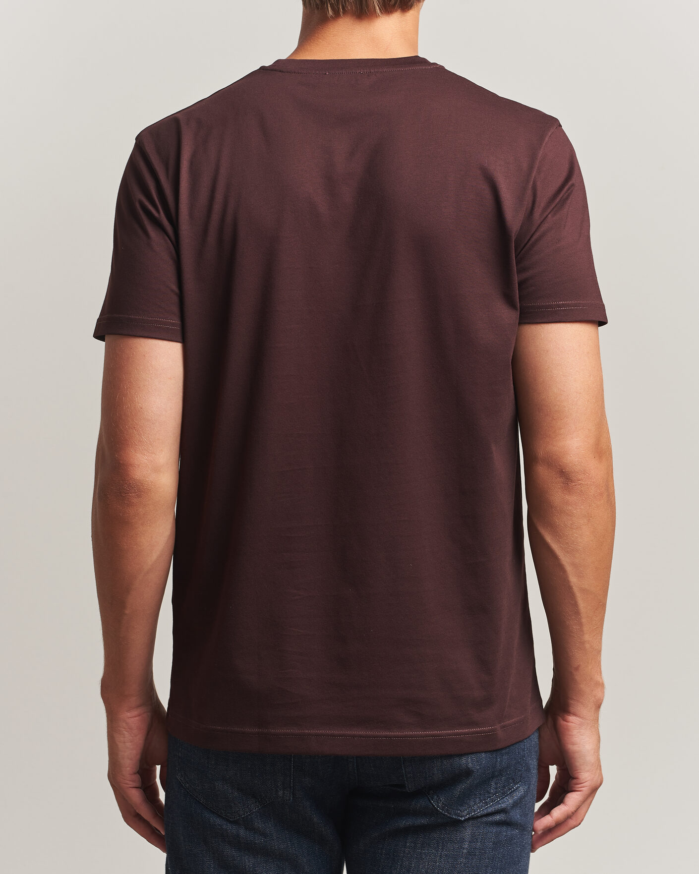 Herr | T-Shirts | Sunspel | Riviera Midweight T-Shirt Dark Brown