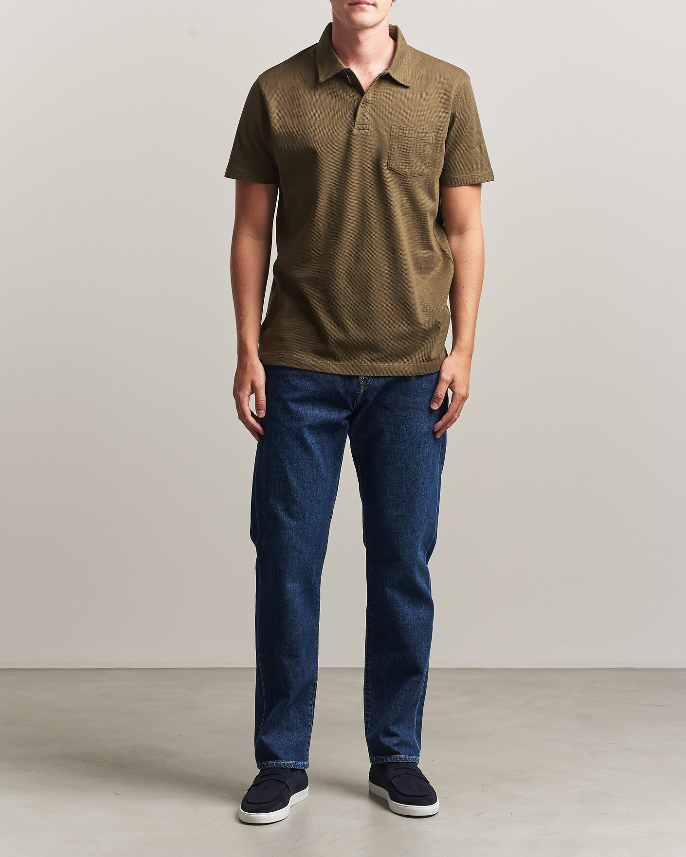 Herr | Pikéer | Sunspel | Riviera Polo Shirt Loden Green
