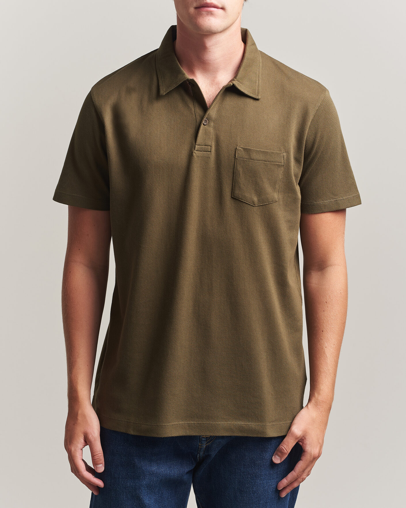 Herr | Pikéer | Sunspel | Riviera Polo Shirt Loden Green