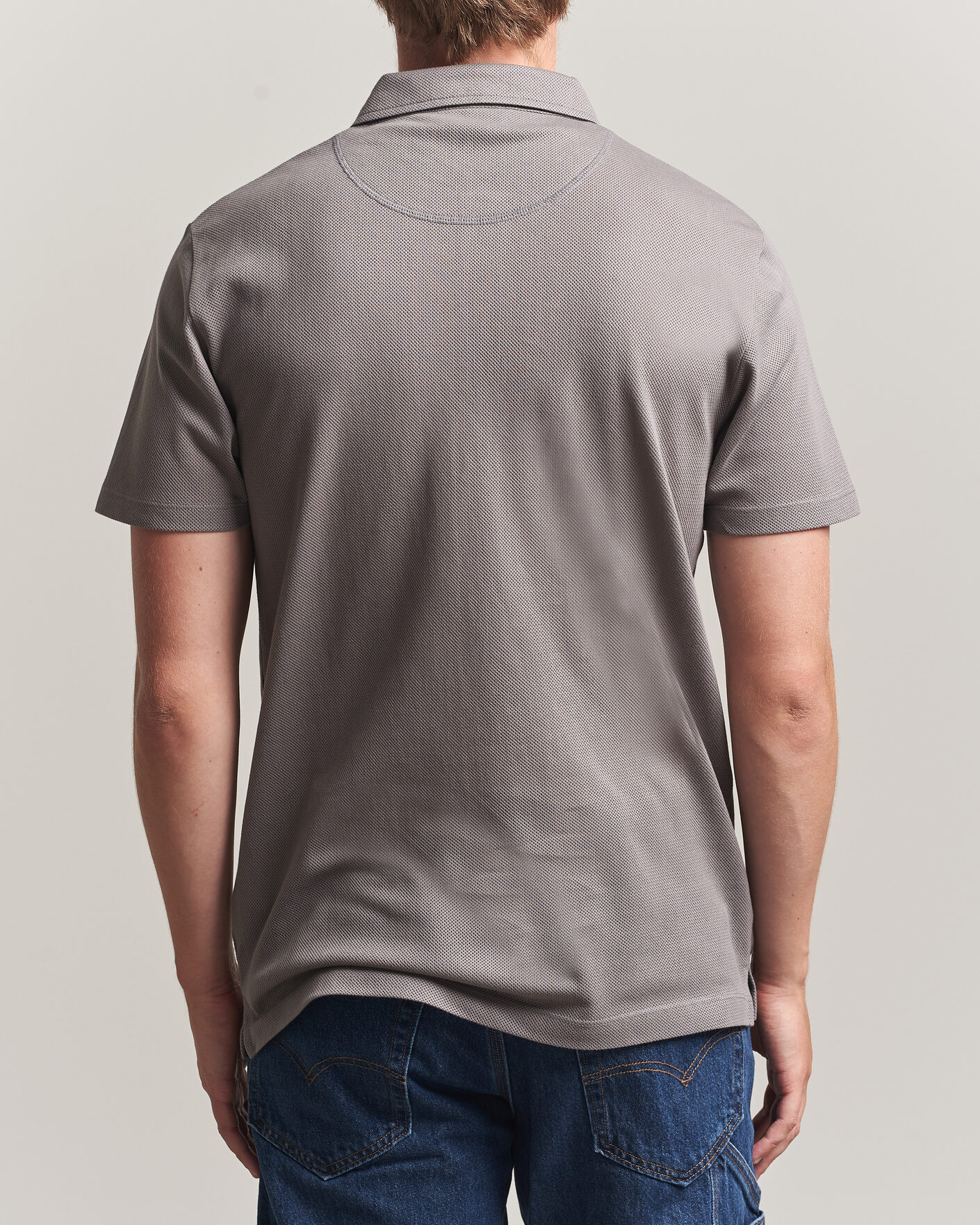 Herr | Pikéer | Sunspel | Riviera Polo Shirt Smoke Grey