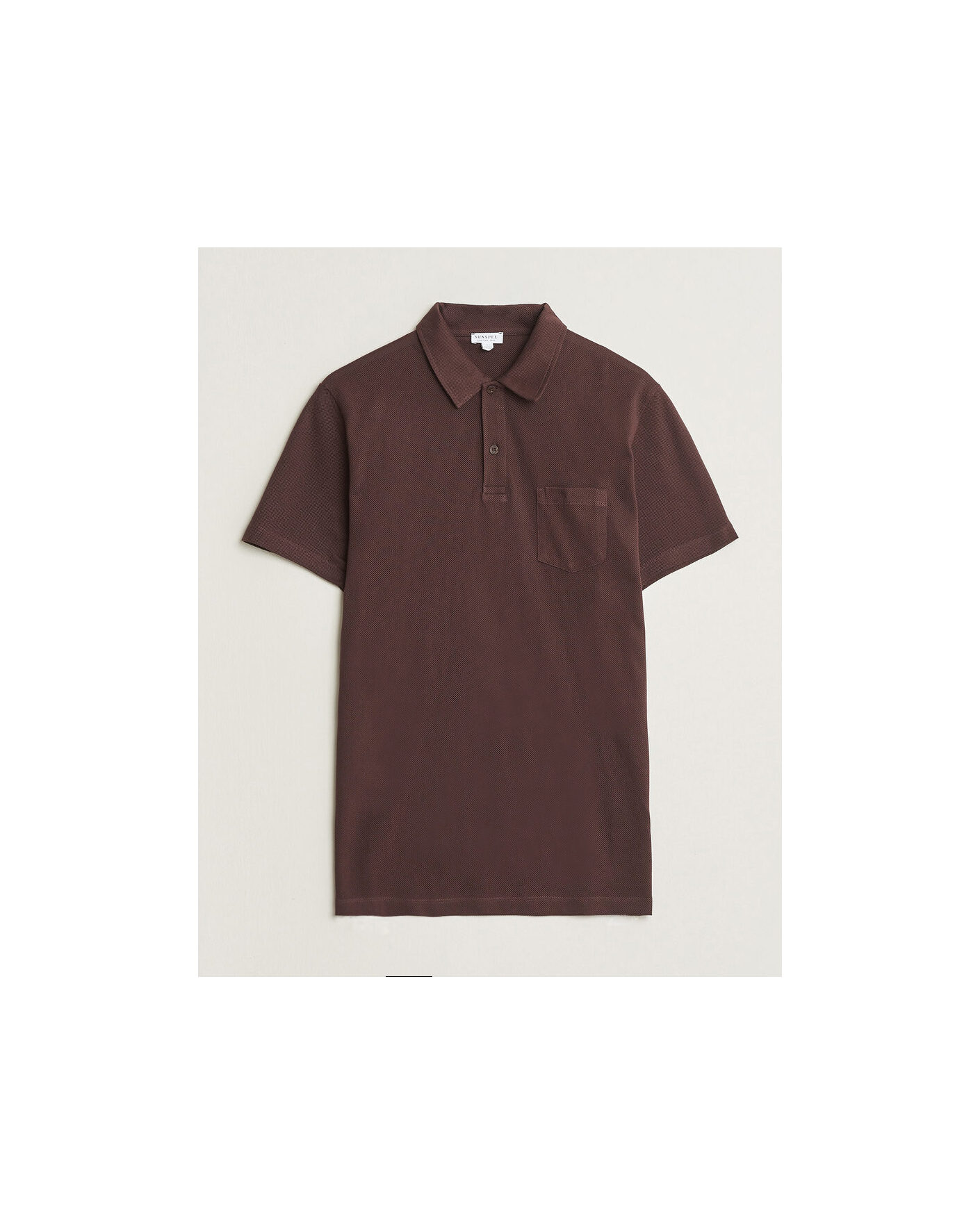 Herr | Pikéer | Sunspel | Riviera Polo Shirt Dark Brown